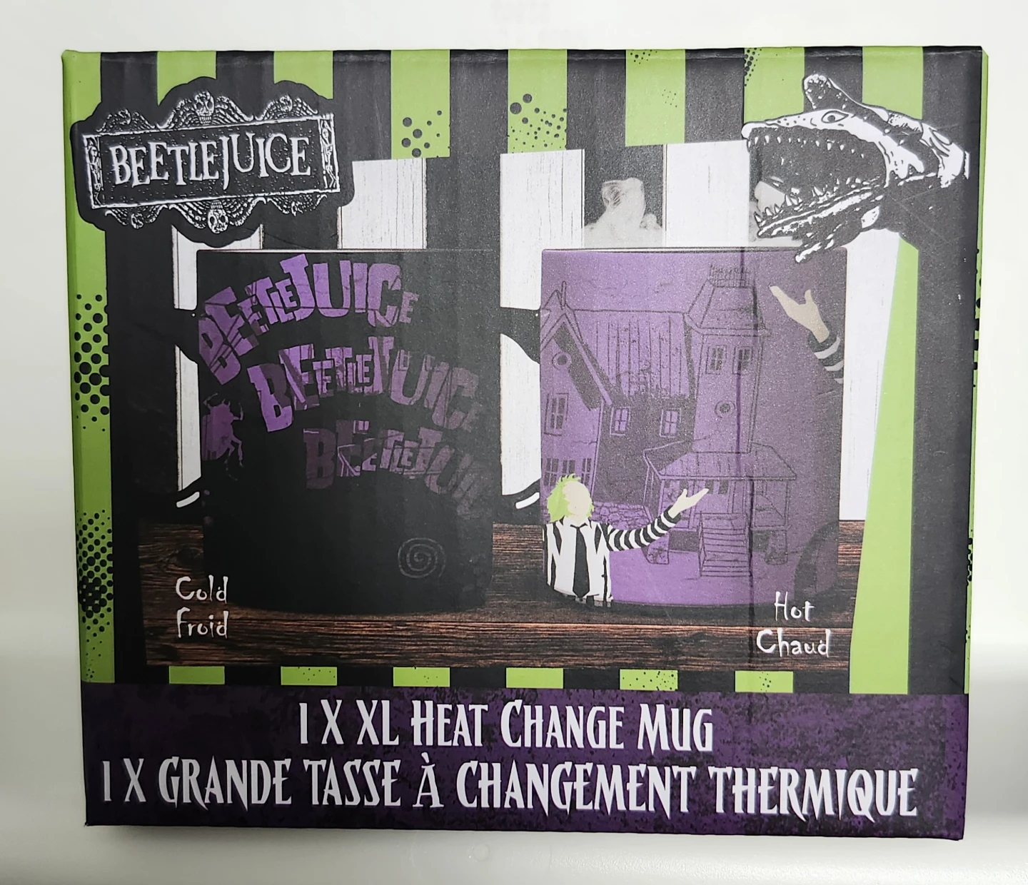 Paladone Beetlejuice XL Heat Change Mug Coffee Tea Cup New
