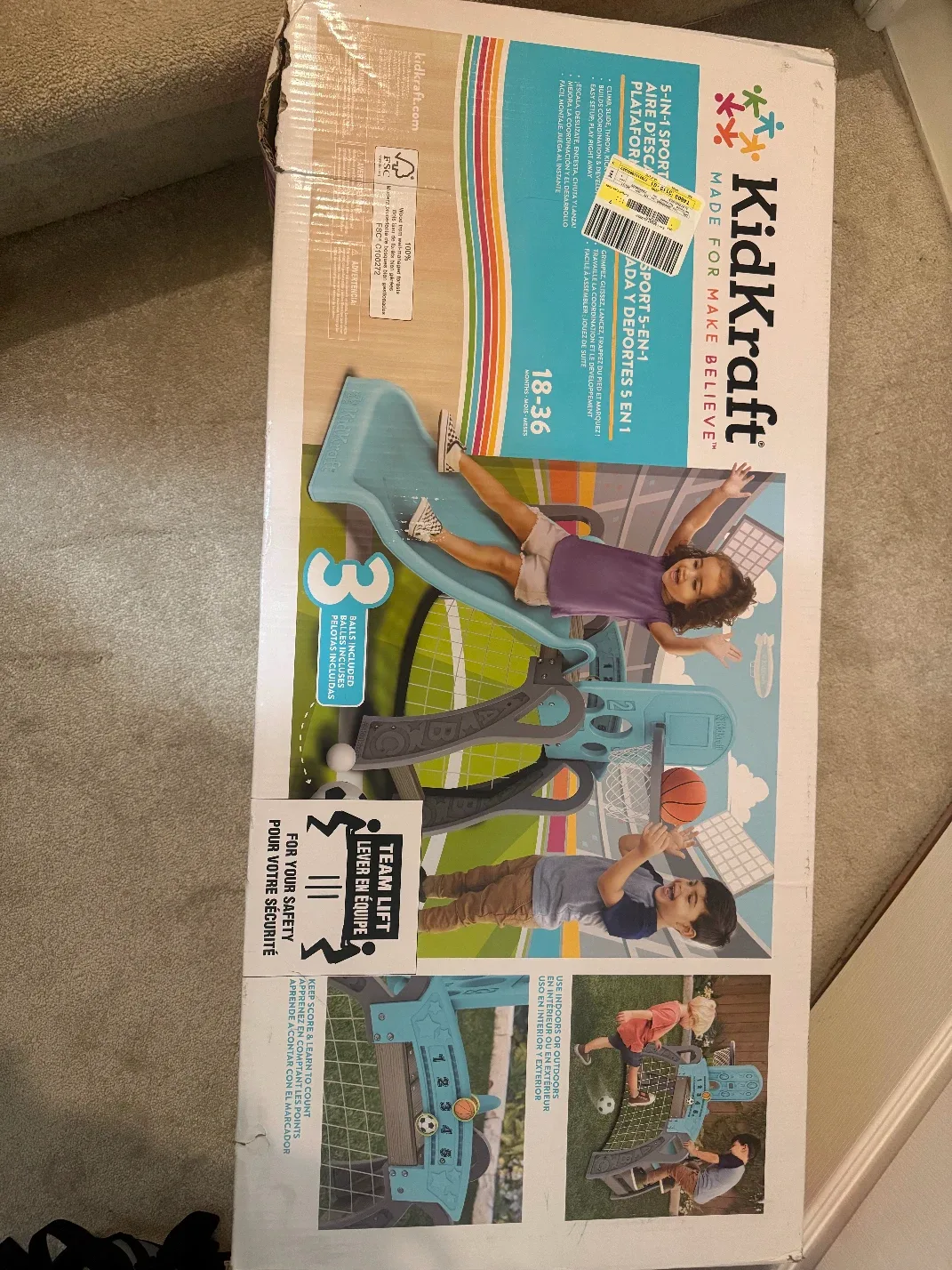 KidKraft 5-in-1 Sport Centre - Ages 18-36 Months