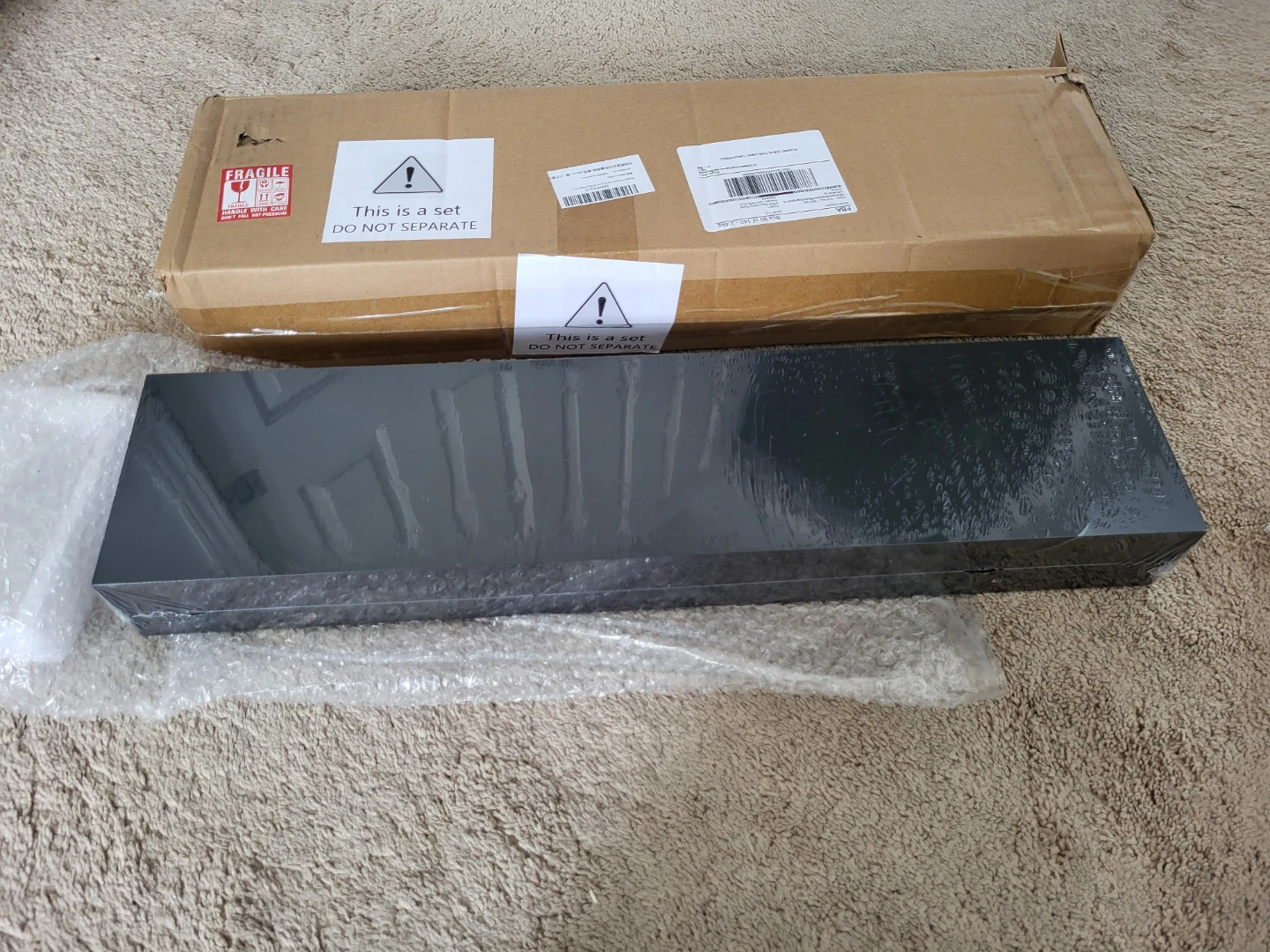 Set of three 24" wall shelves (New in box) - photo 2