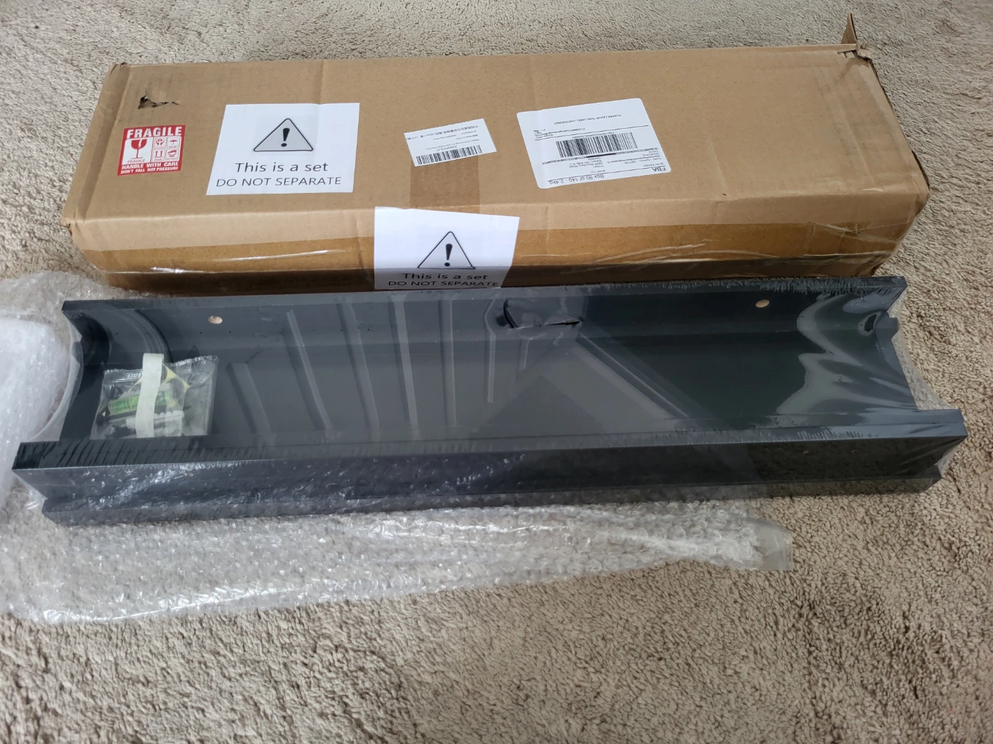 Set of three 24" wall shelves (New in box) - photo 3