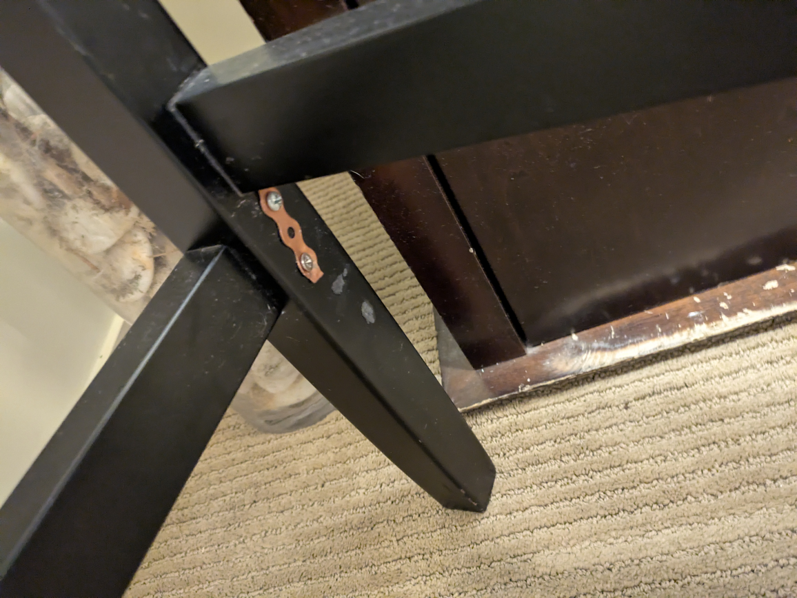 Dark Brown Faux Leather Bar Stool - photo 4