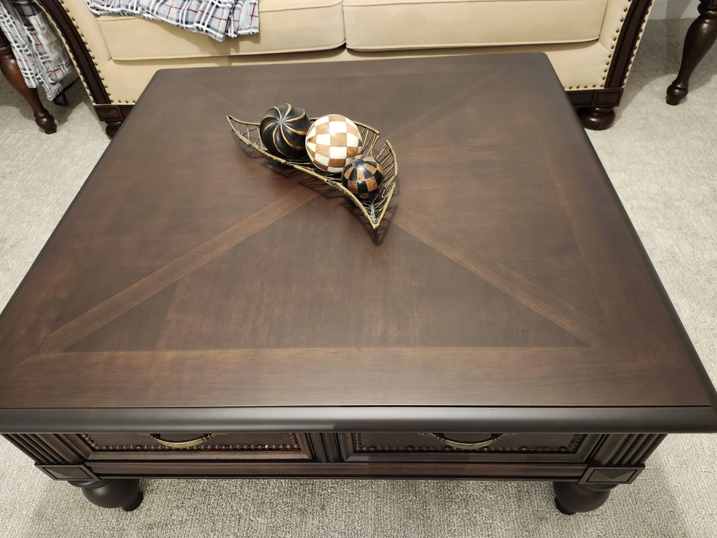 Dark Wood Coffee Table & 2 end tables - photo 4