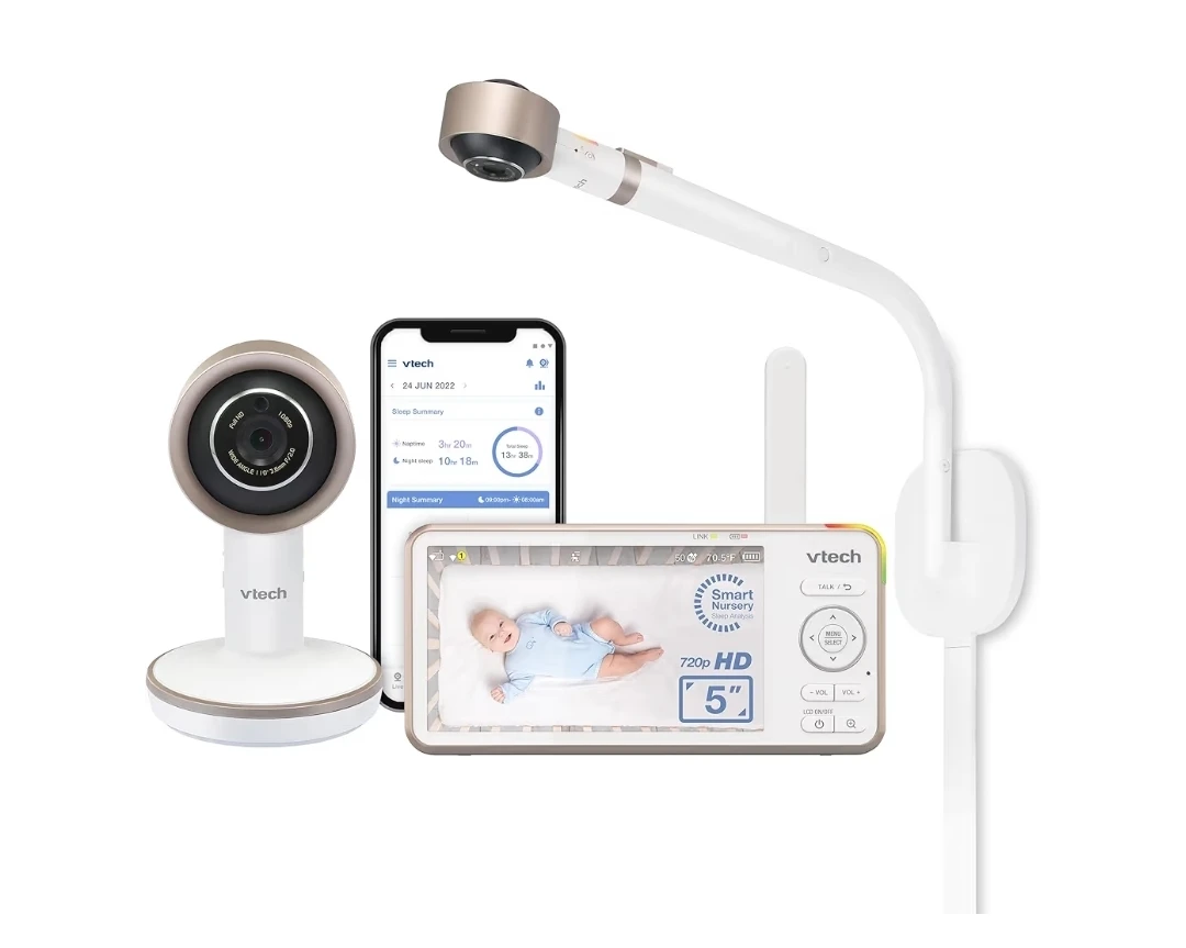 VTech V-Care VC2105 1080p Over-the-Crib Smart Baby Monitor | AI