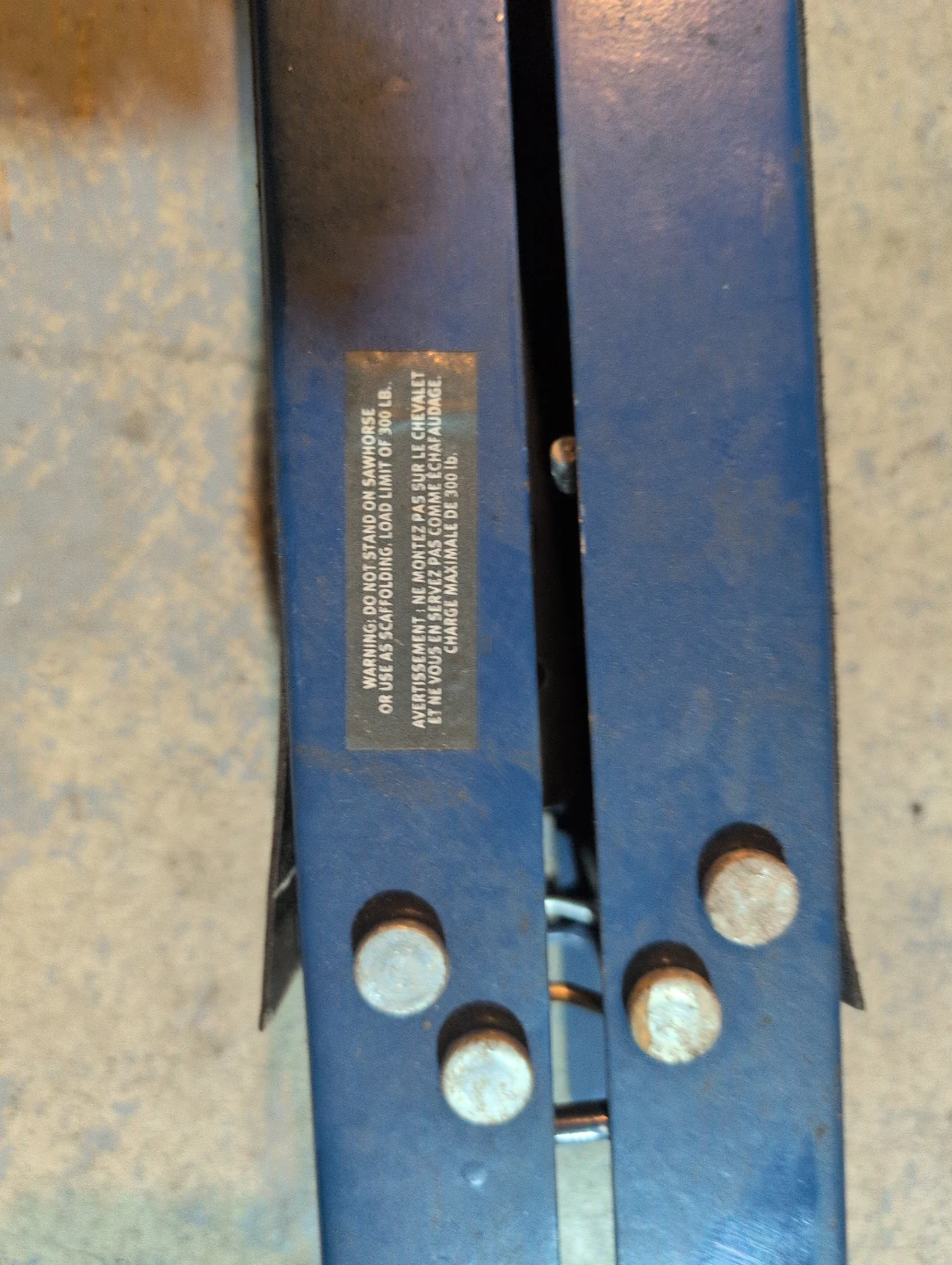 Blue Folding Sawhorse - photo 3