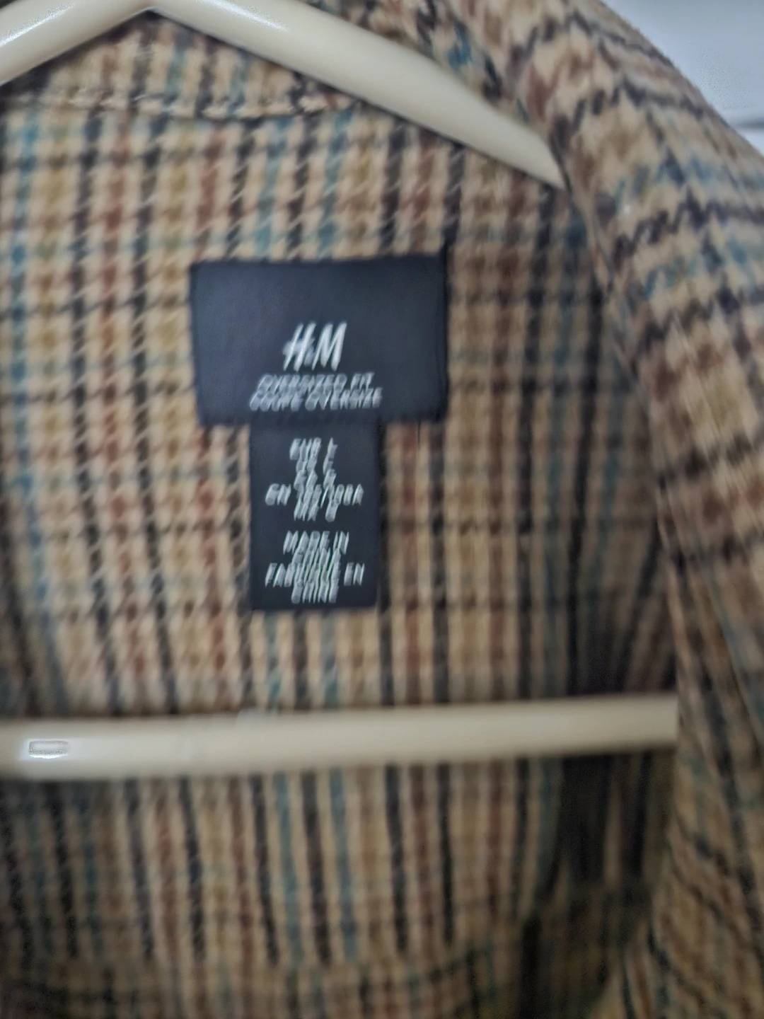 H&M Plaid Oversized Fit Shirt Jacket - photo 2