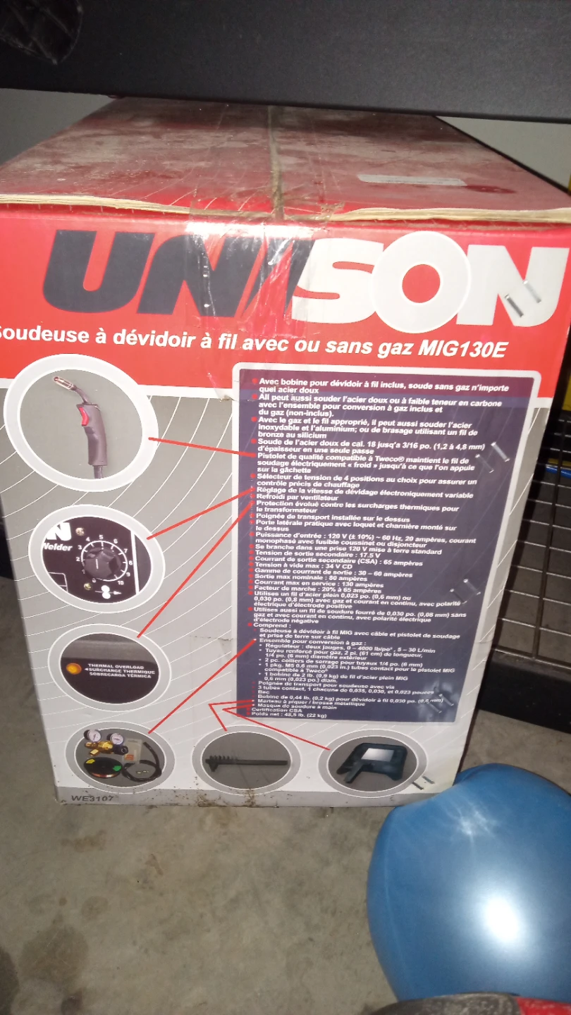 Unison MIG130E Gas/Gasless Wire-Feed Welder