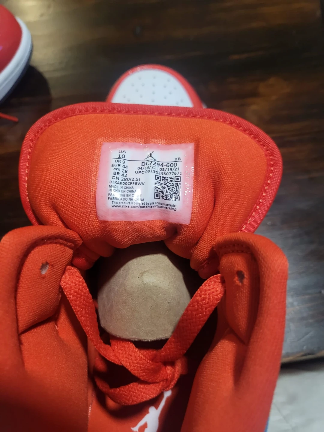 Nike Air Jordan 1 Mid SE TD Red Size 10 - photo 2