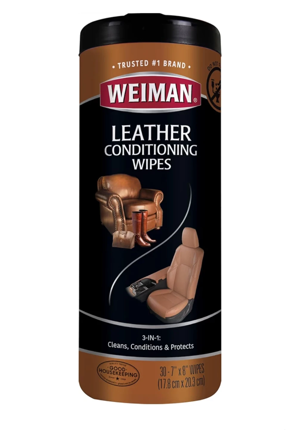 Weiman Leather Conditioning Wipes - 30 Count
