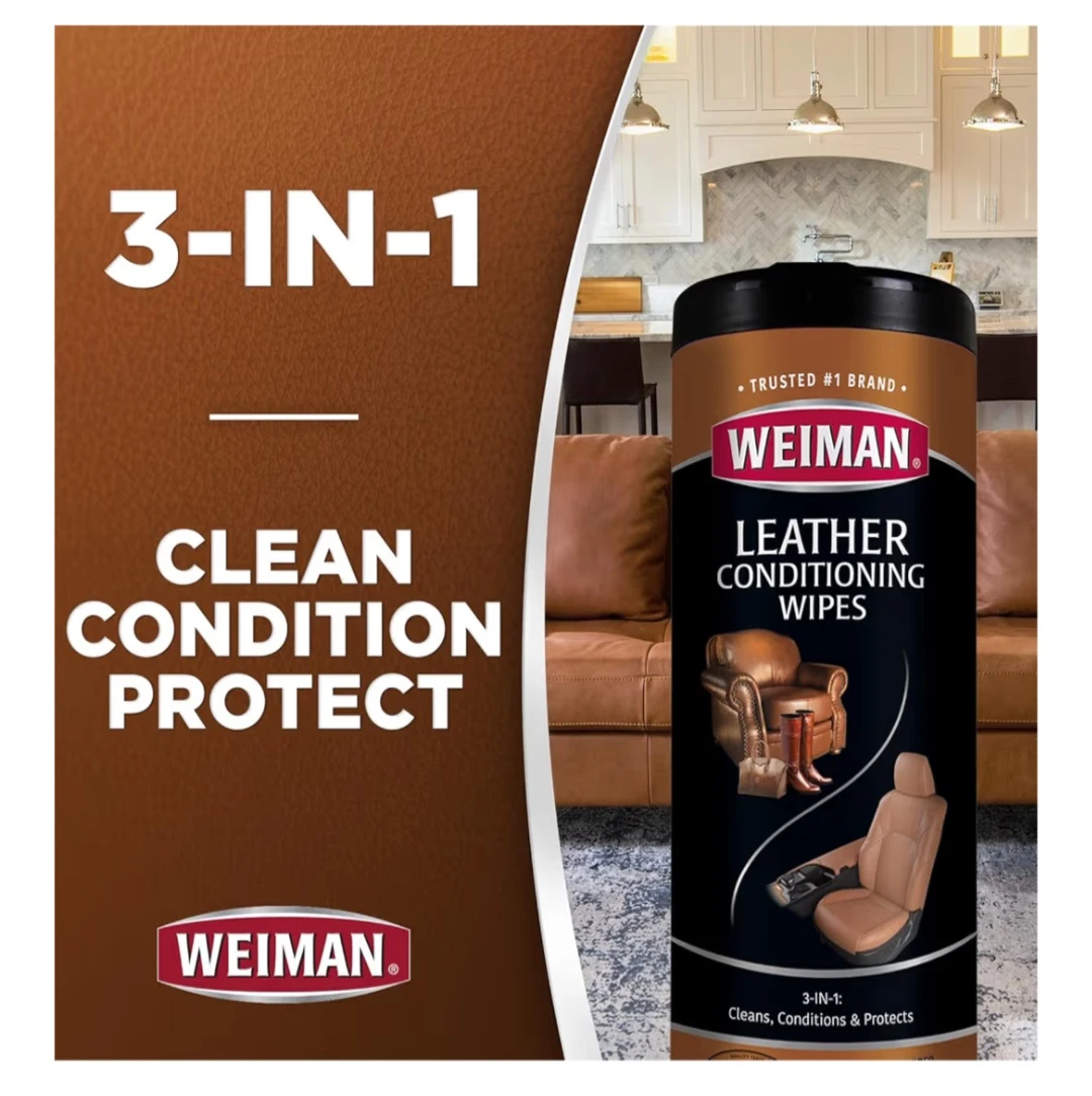 Weiman Leather Conditioning Wipes - 30 Count - photo 5