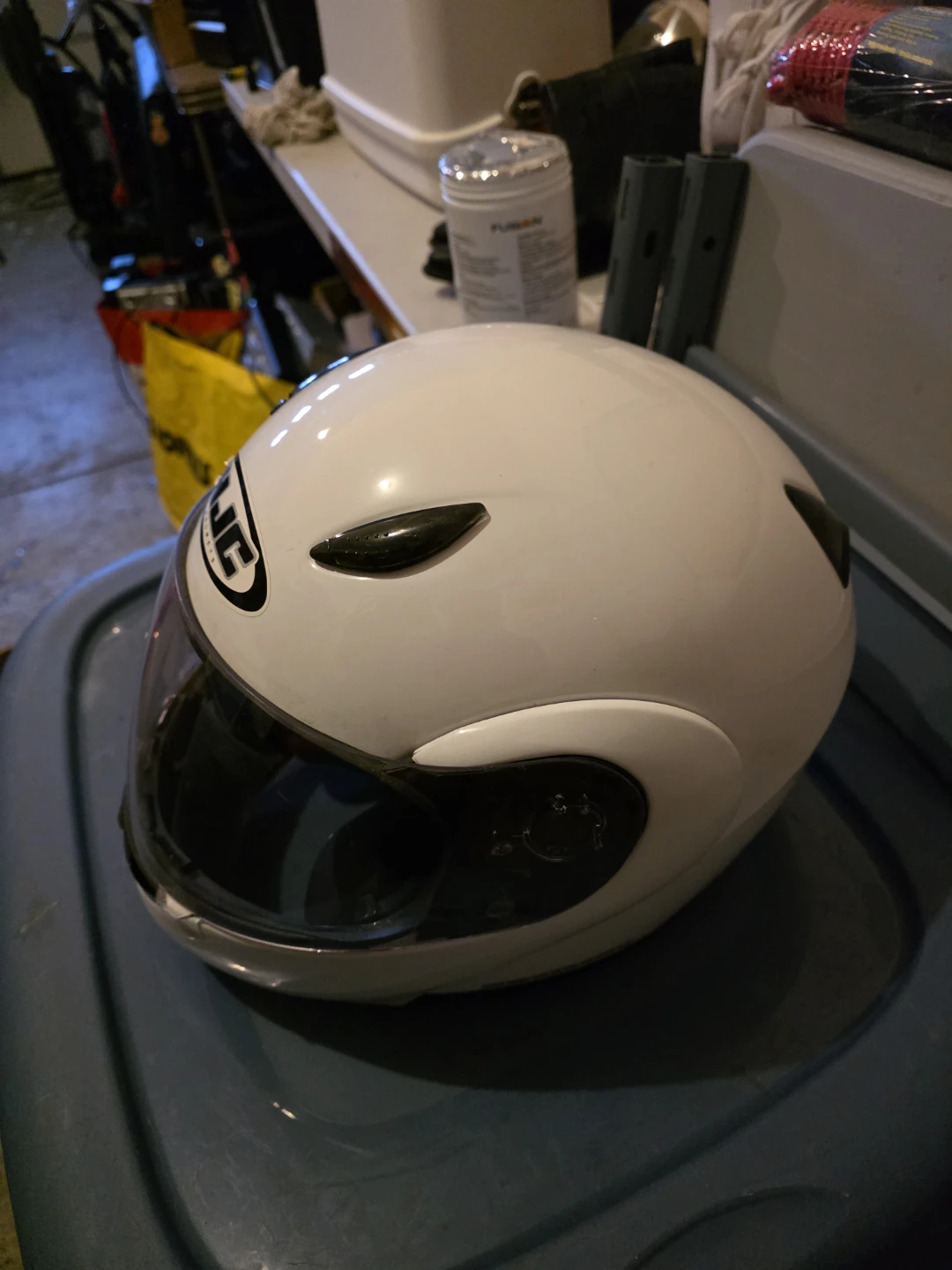 HJC CL-MAX White Motorcycle Helmet - photo 2