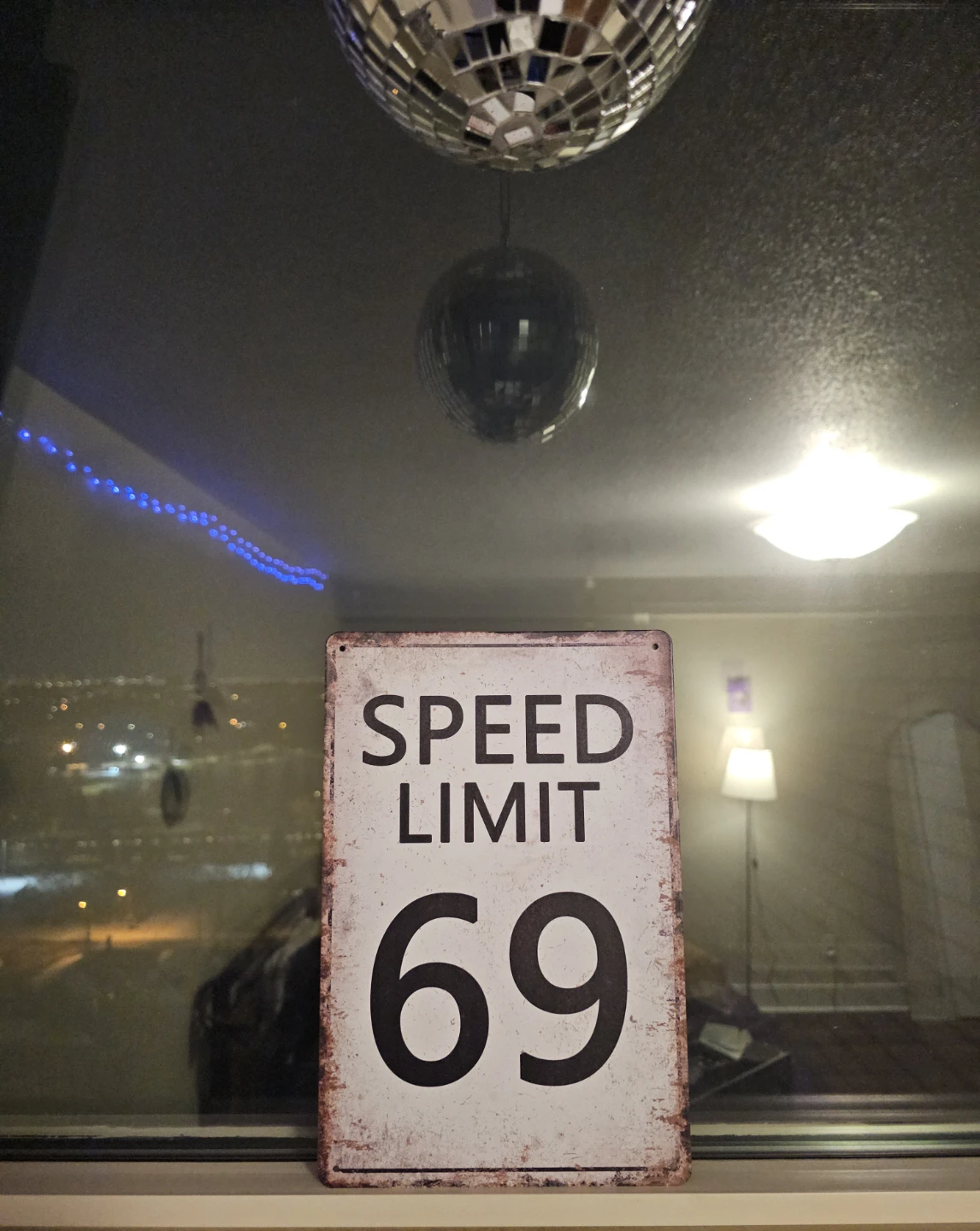 Vintage Metal Speed Limit 69 Sign 😄 - photo 2