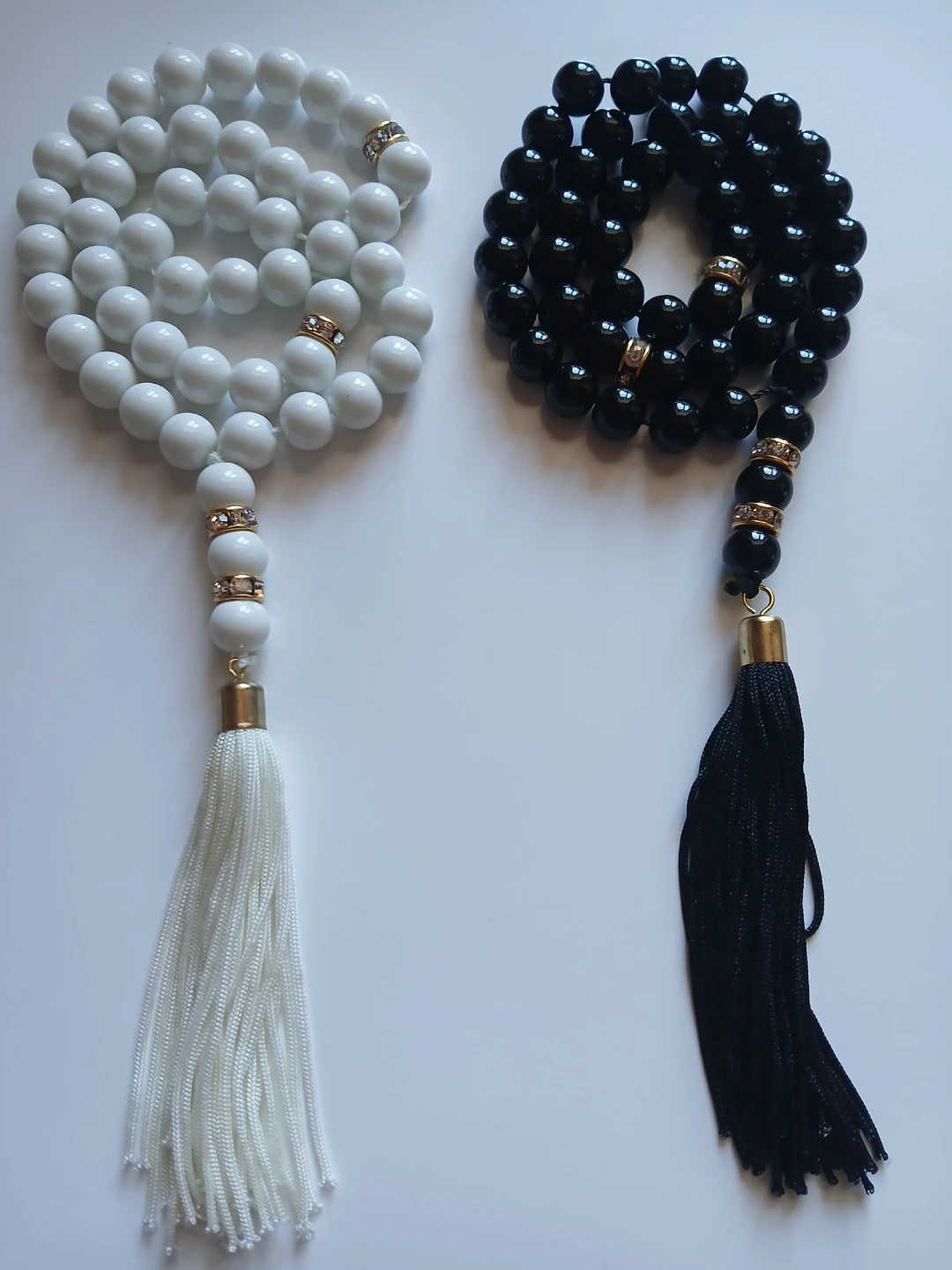 Handmade Prayer Beads - Black and White - photo 2