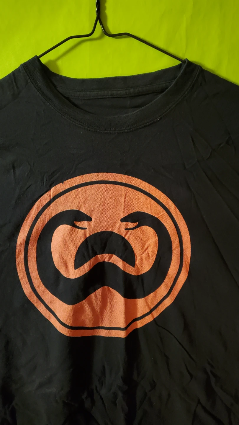 Black T-Shirt with Orange Snake Logo - photo 3