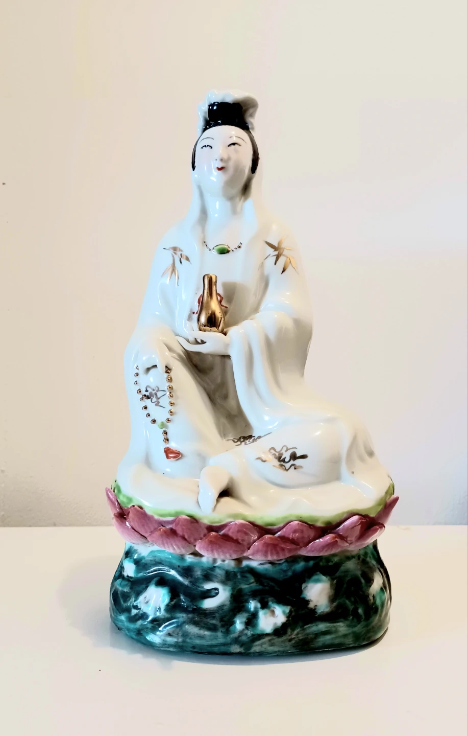Vtg Kuan Yin Jingdezhen Porcelain Statue