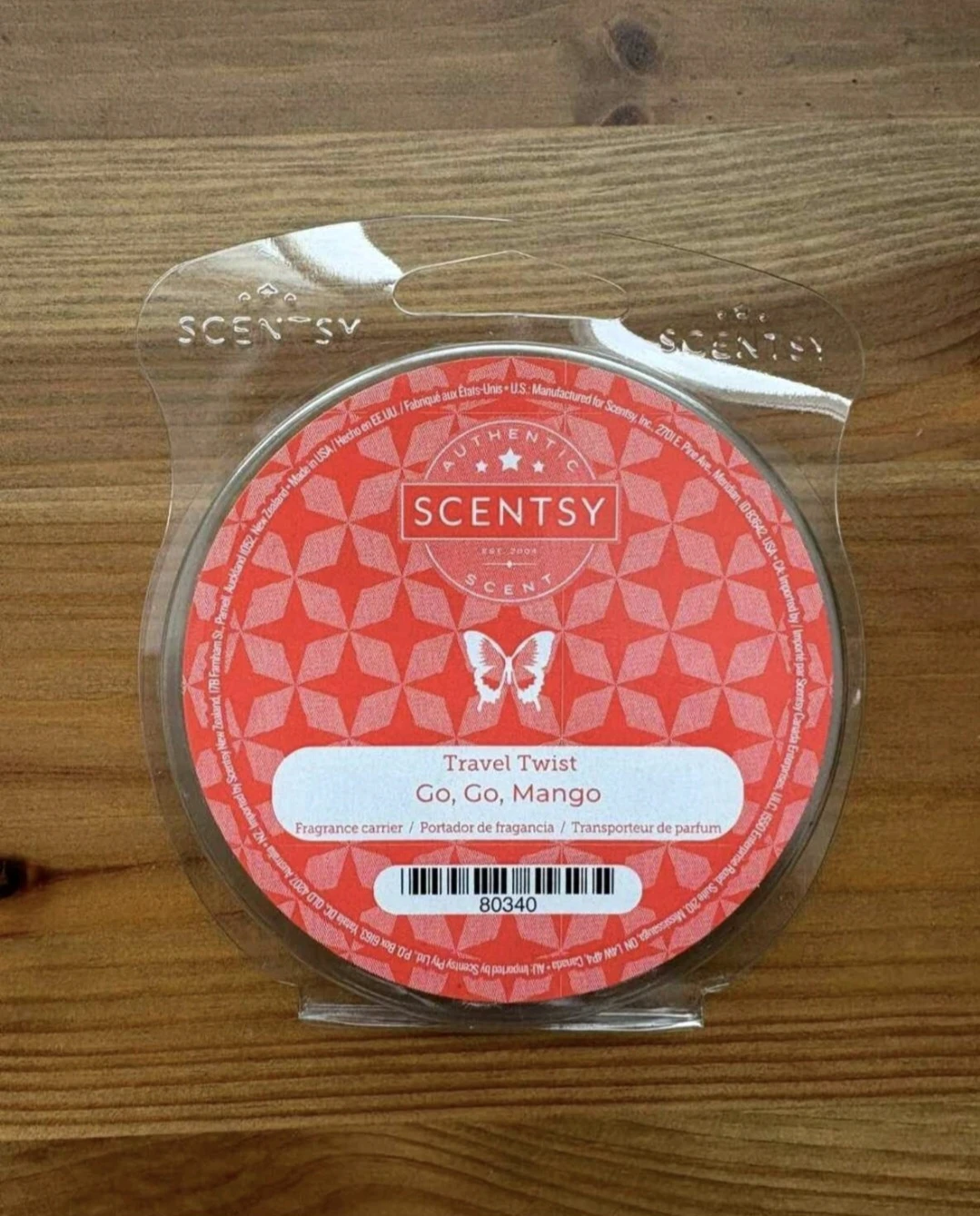 Scentsy Travel Twist - Go, Go, Mango