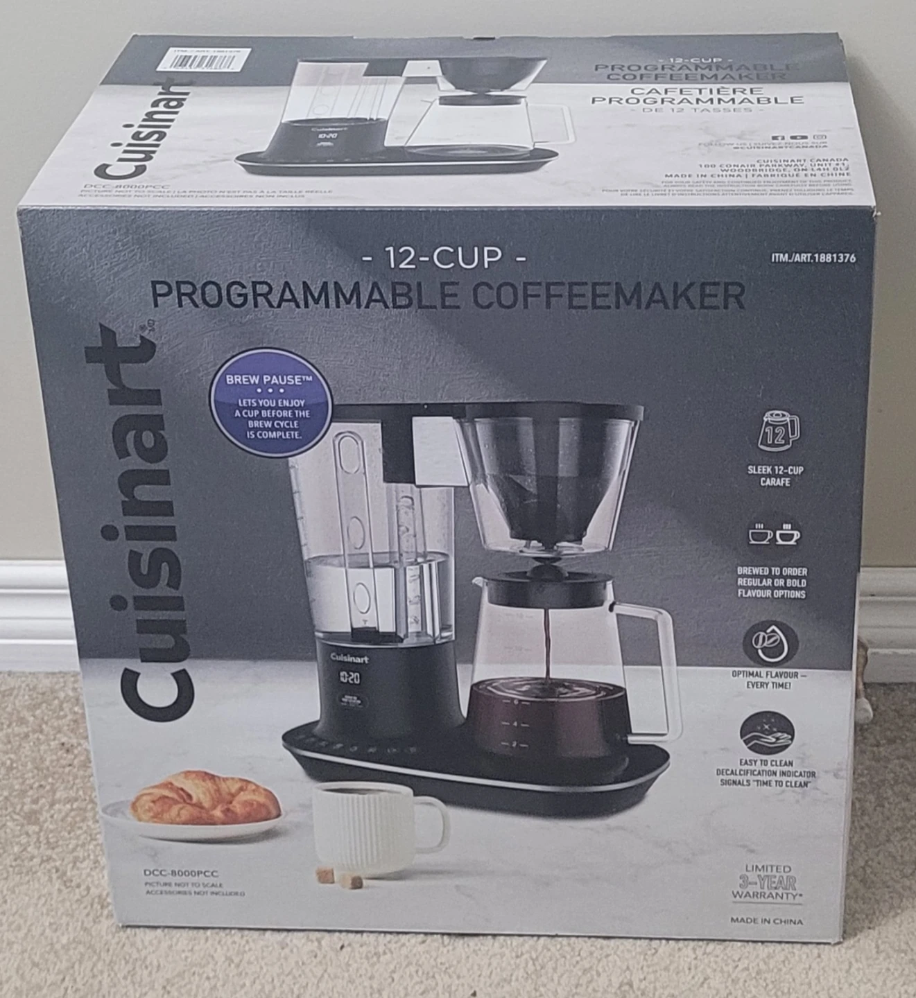 Cuisinart 12-Cup Programmable Coffeemaker - New in Box! - photo 3