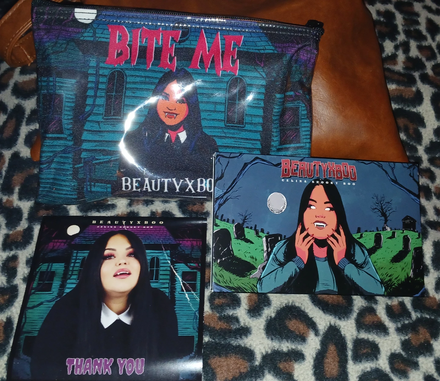 Beauty Bay x Celina Spooky Boo eyeshadow palette & makeup bag