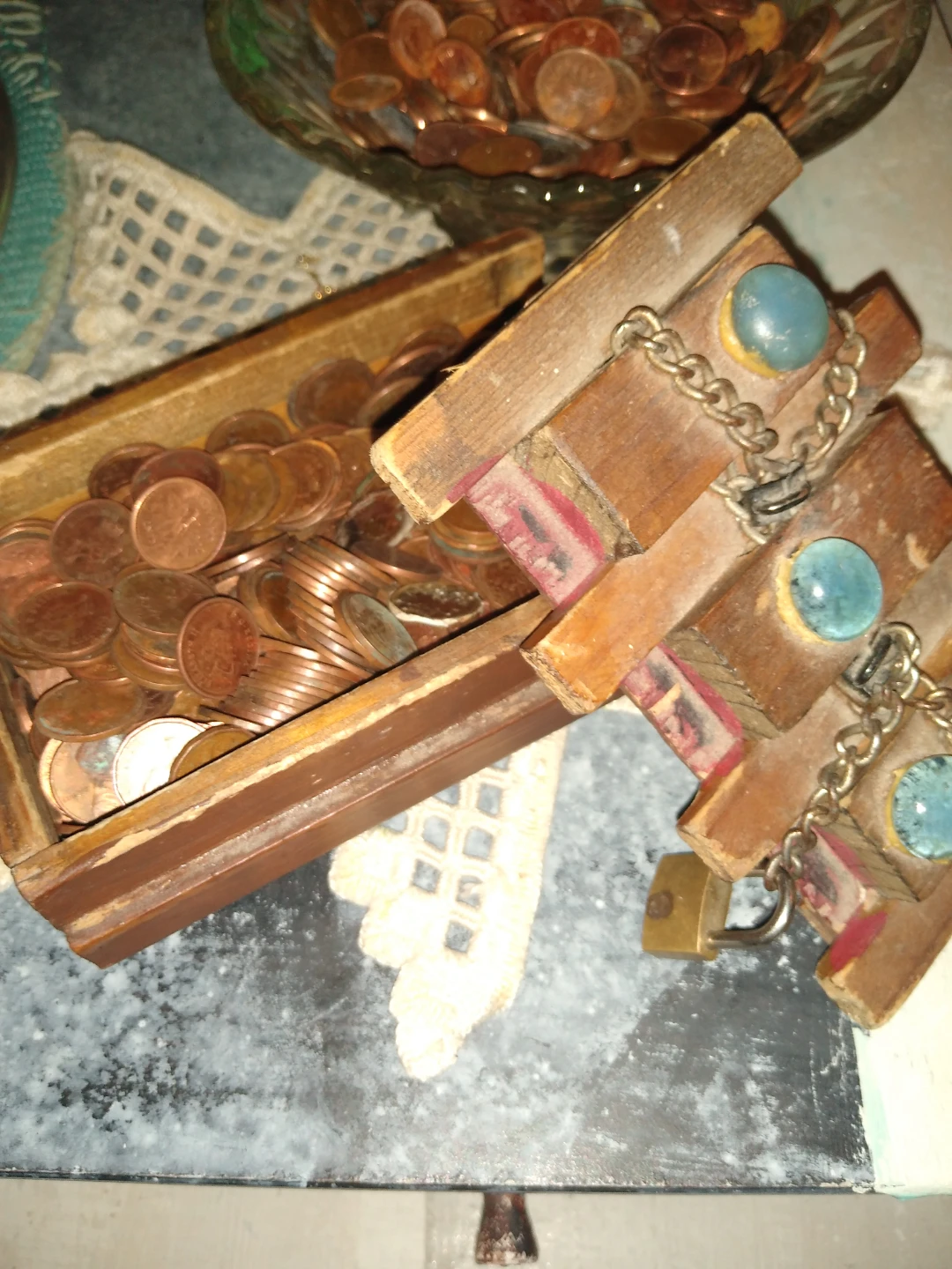 One of a kind handmade trinket box