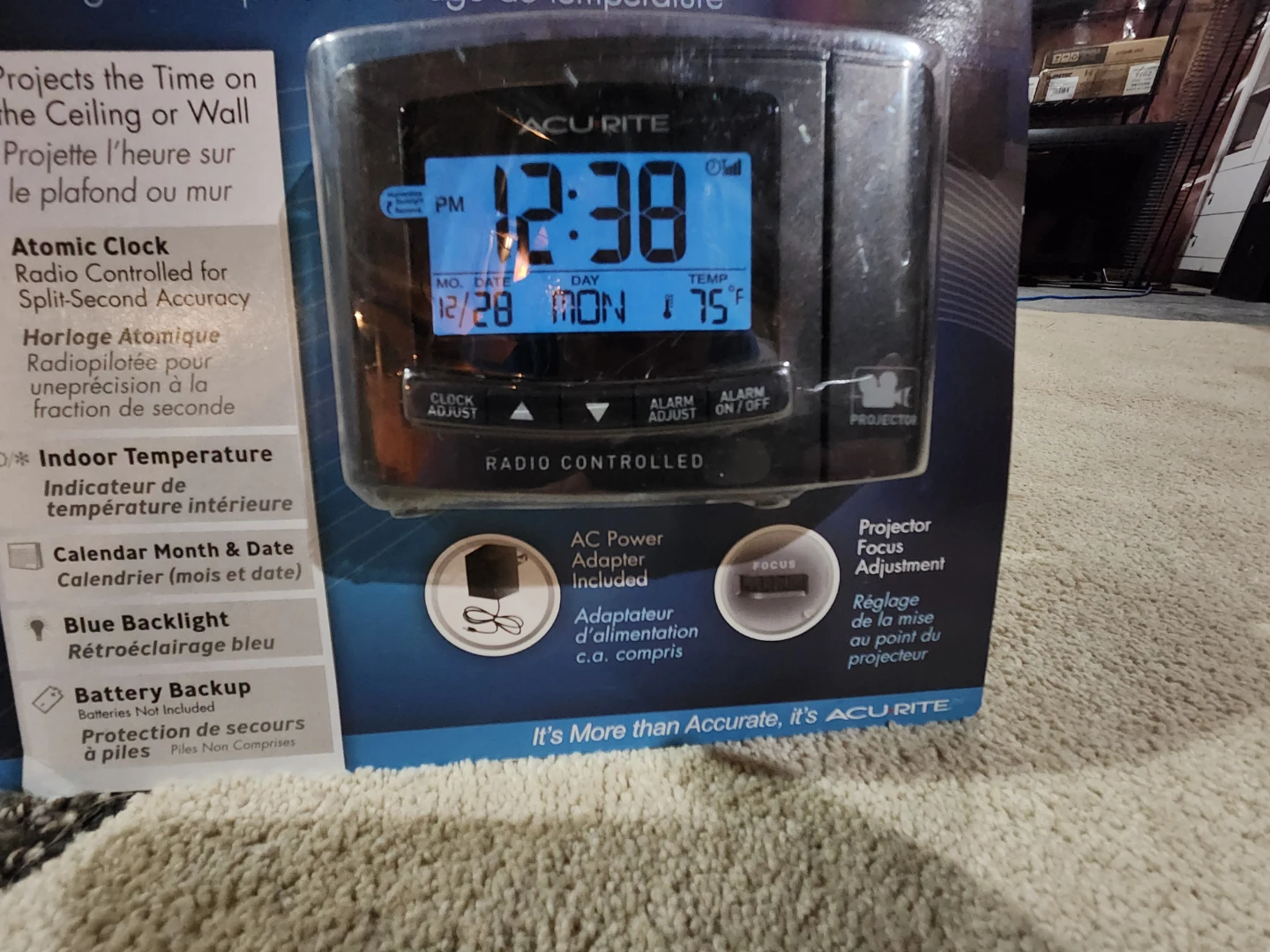 Projection Alarm Clock - Atomic Clock - photo 2