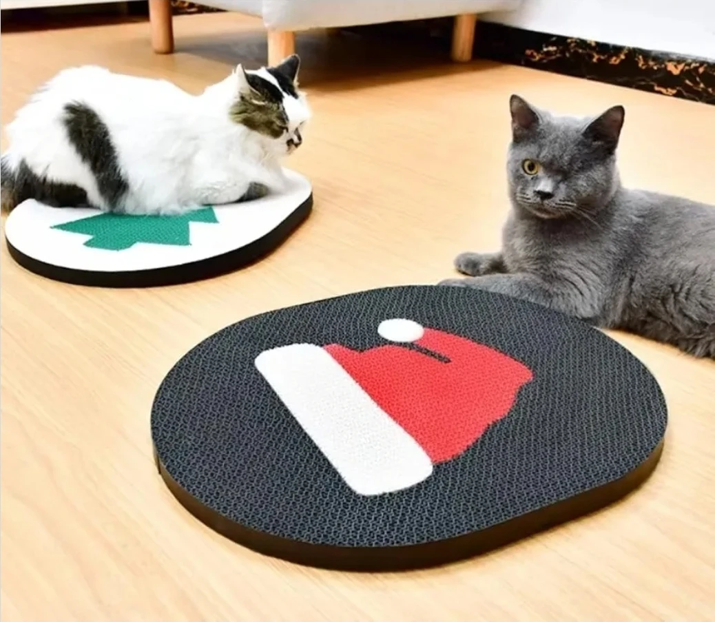 Cat Scratcher with Catnip | Furniture Protection Scratch Pad - photo 2