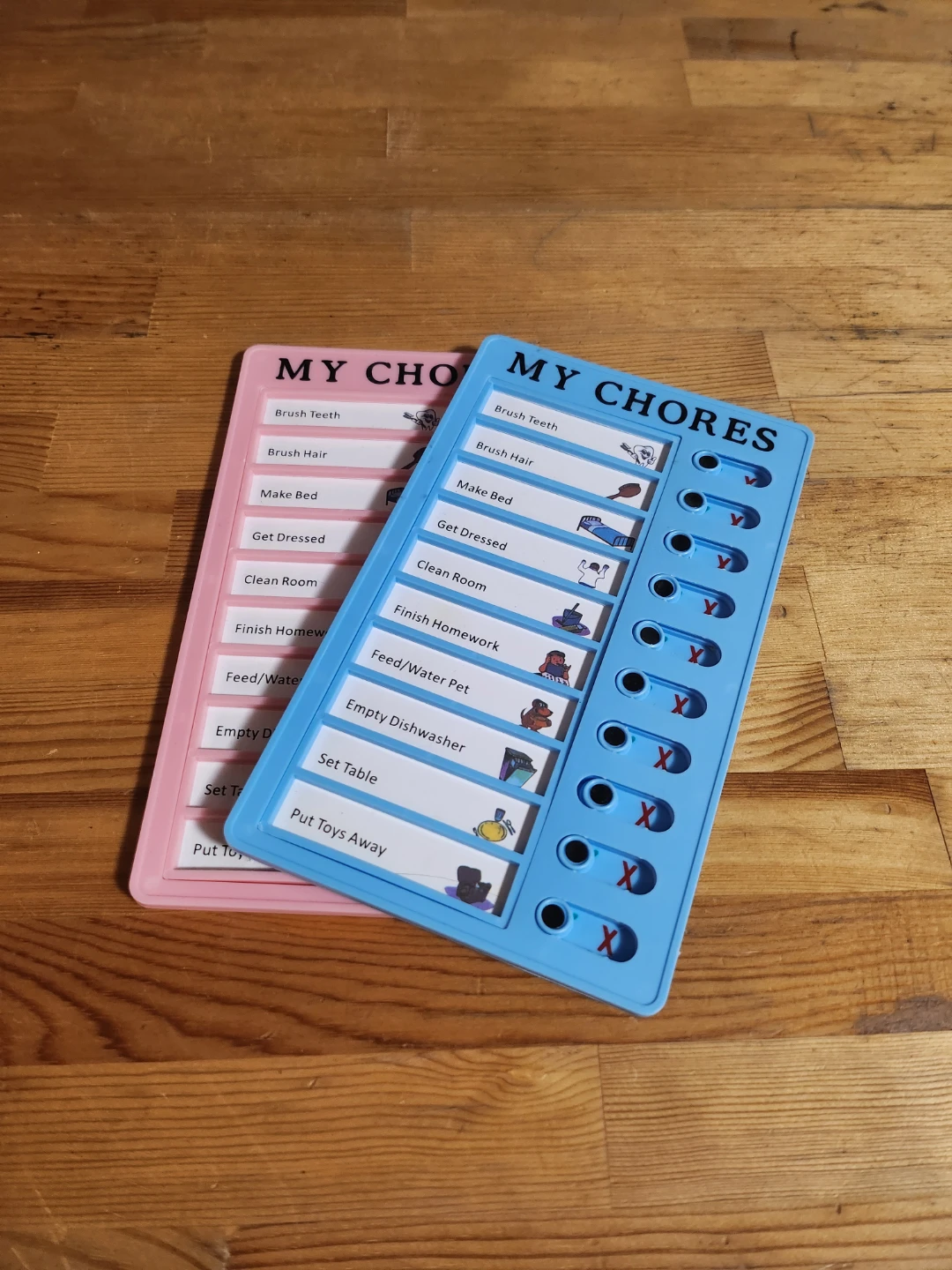 My Chores Responsibility Chart - Blue & Pink ❤️ - photo 4