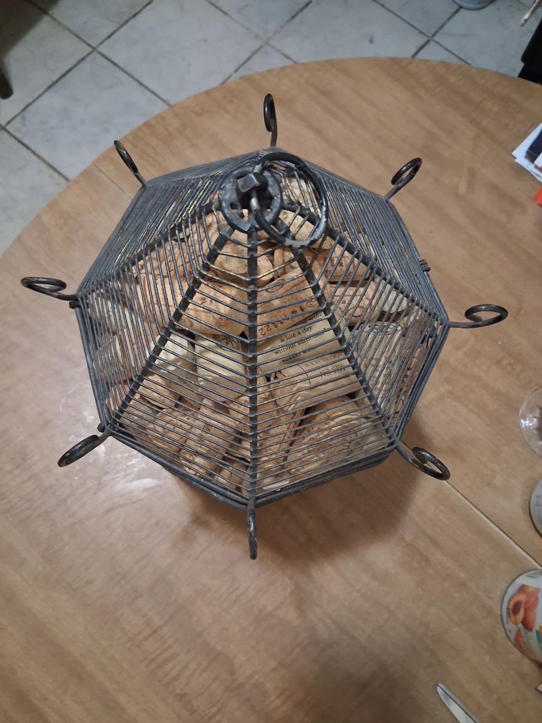 Decorative Wire Cage with Wine Corks - photo 3