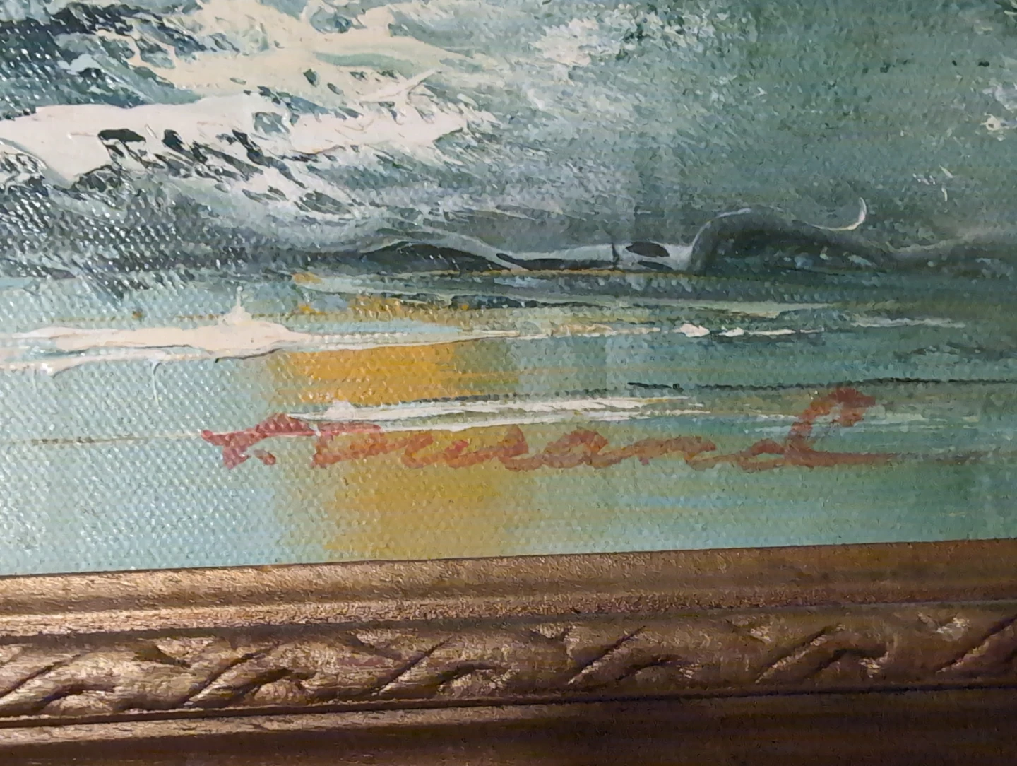 Winter and Autumn fall oil painting - photo 2