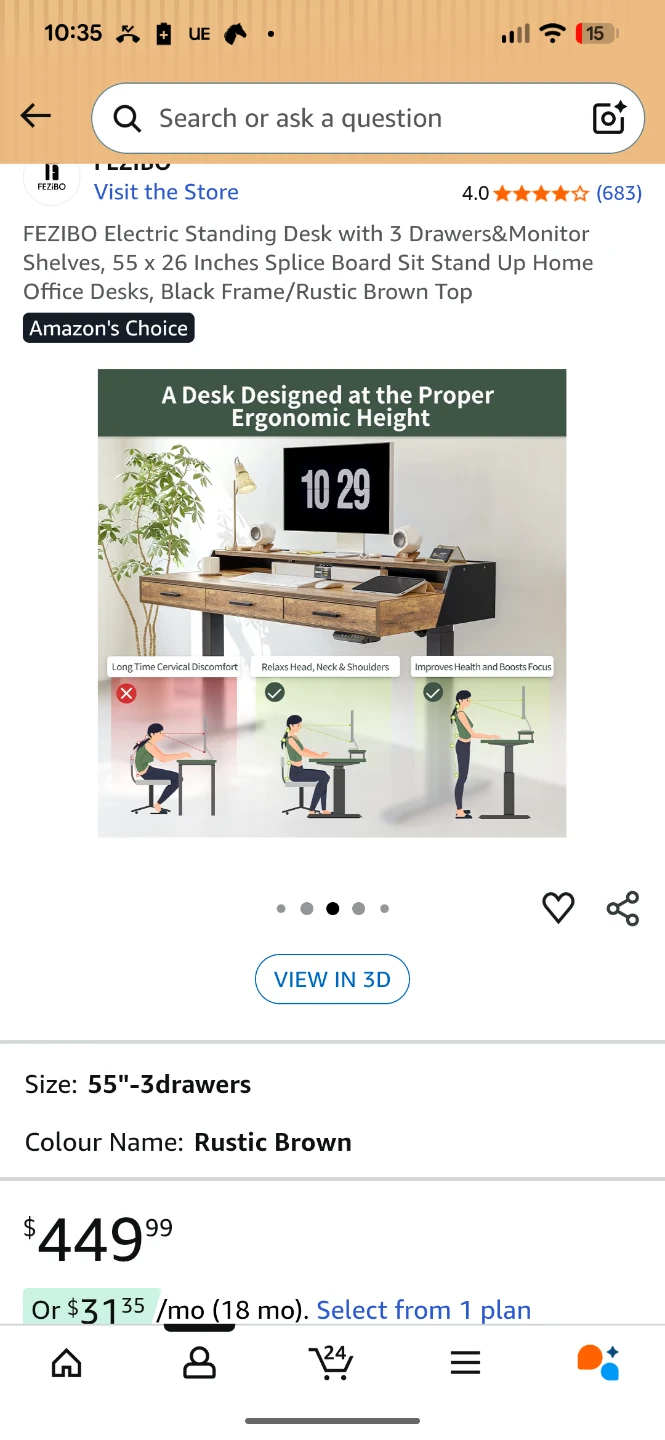 Two brand new desks in box Electric Standing Desk 55"