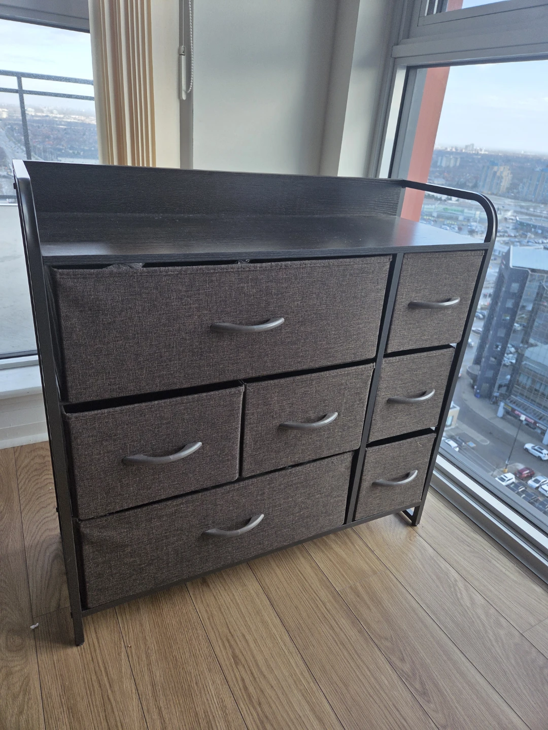 HOMCOM 7-Drawer Dresser, Fabric Chest of Drawers