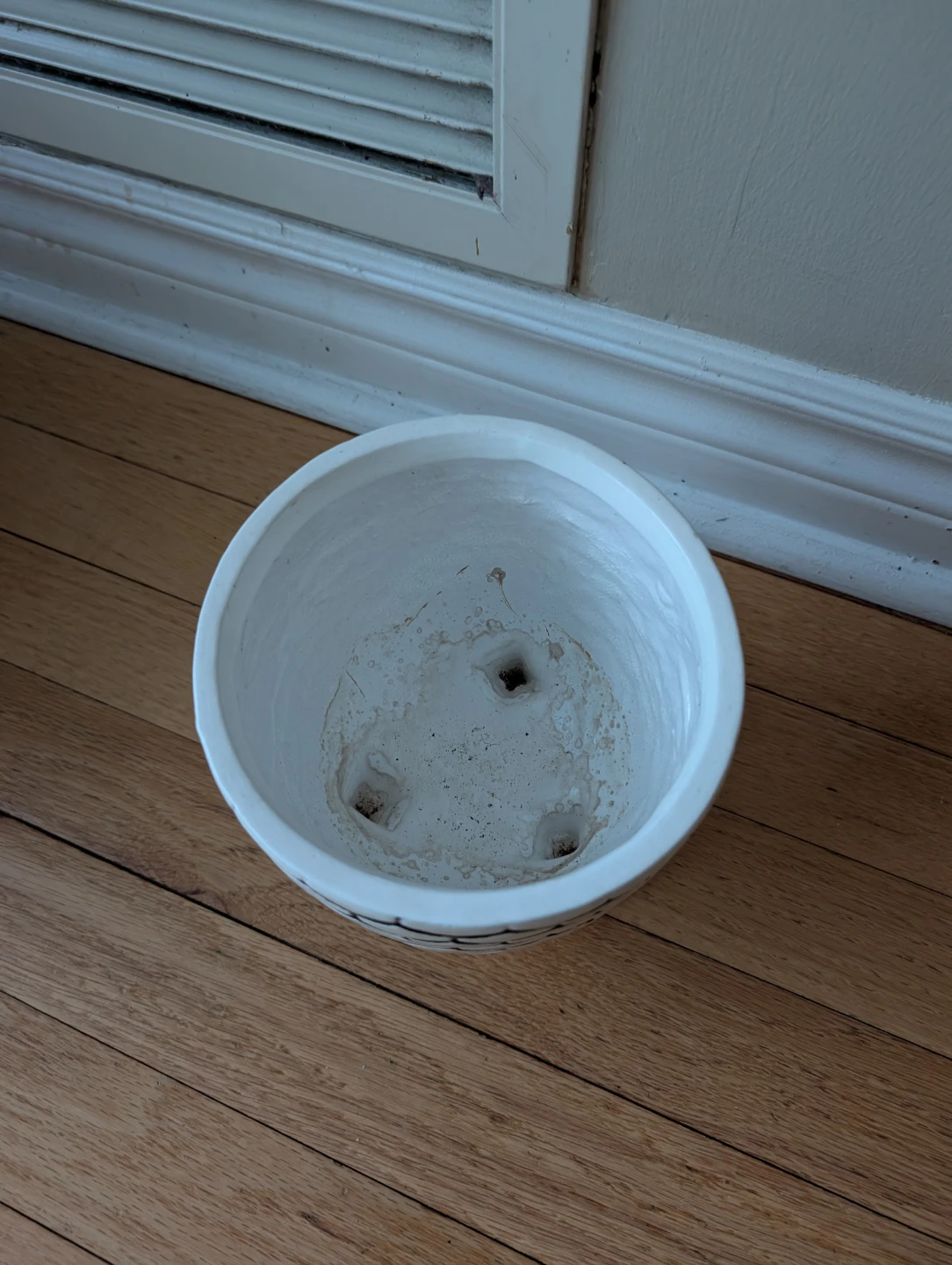 White Ceramic Plant Pot - photo 2