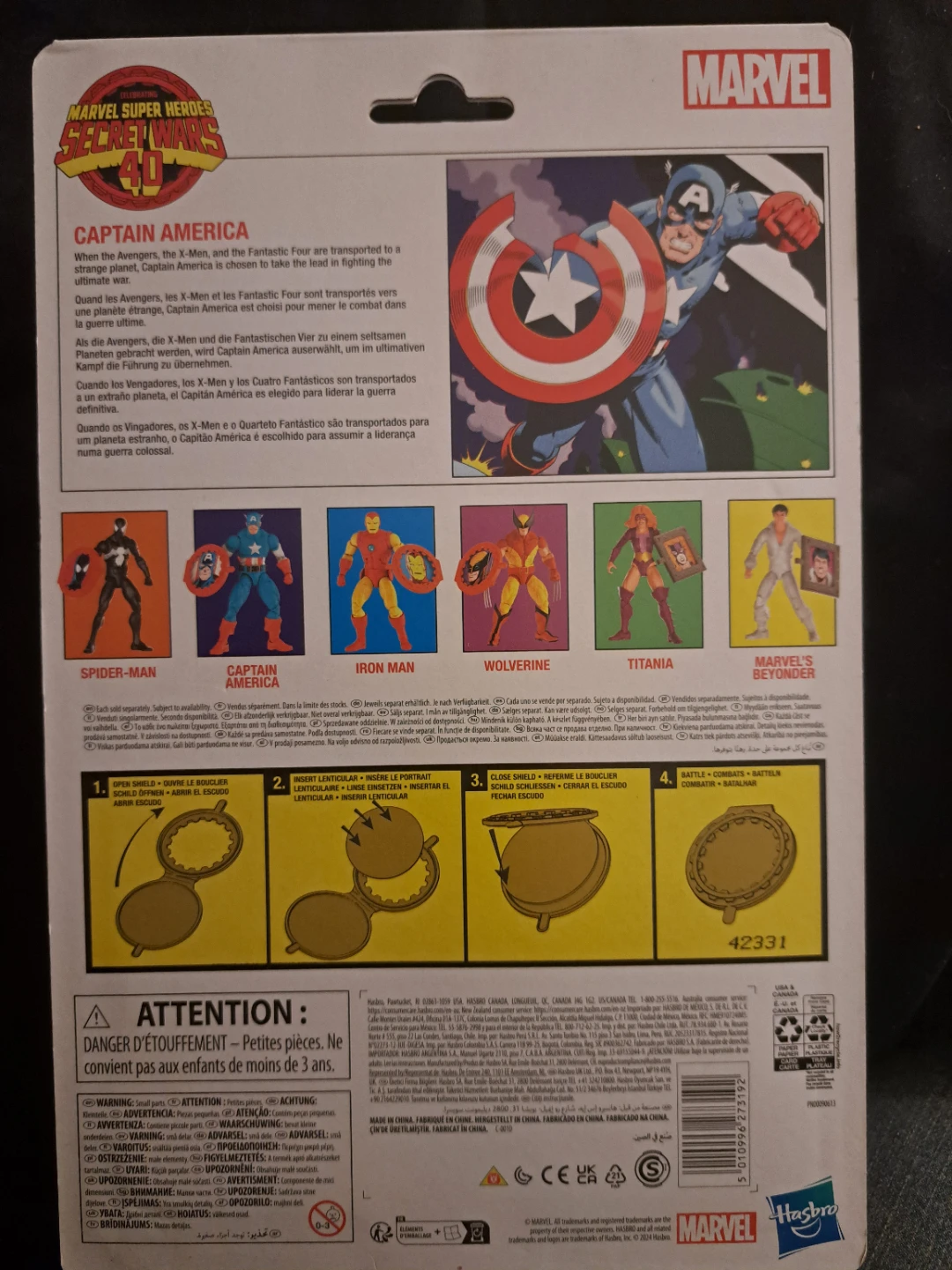 Marvel Legends Secret Wars Captain America Figure - photo 2