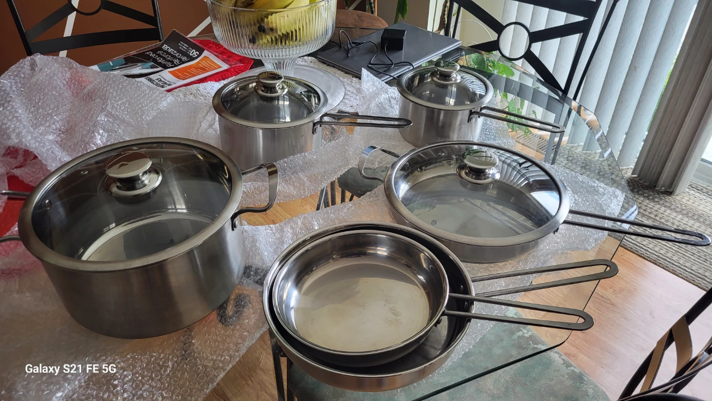 10-Piece Stainless Steel Cookware Set - photo 3