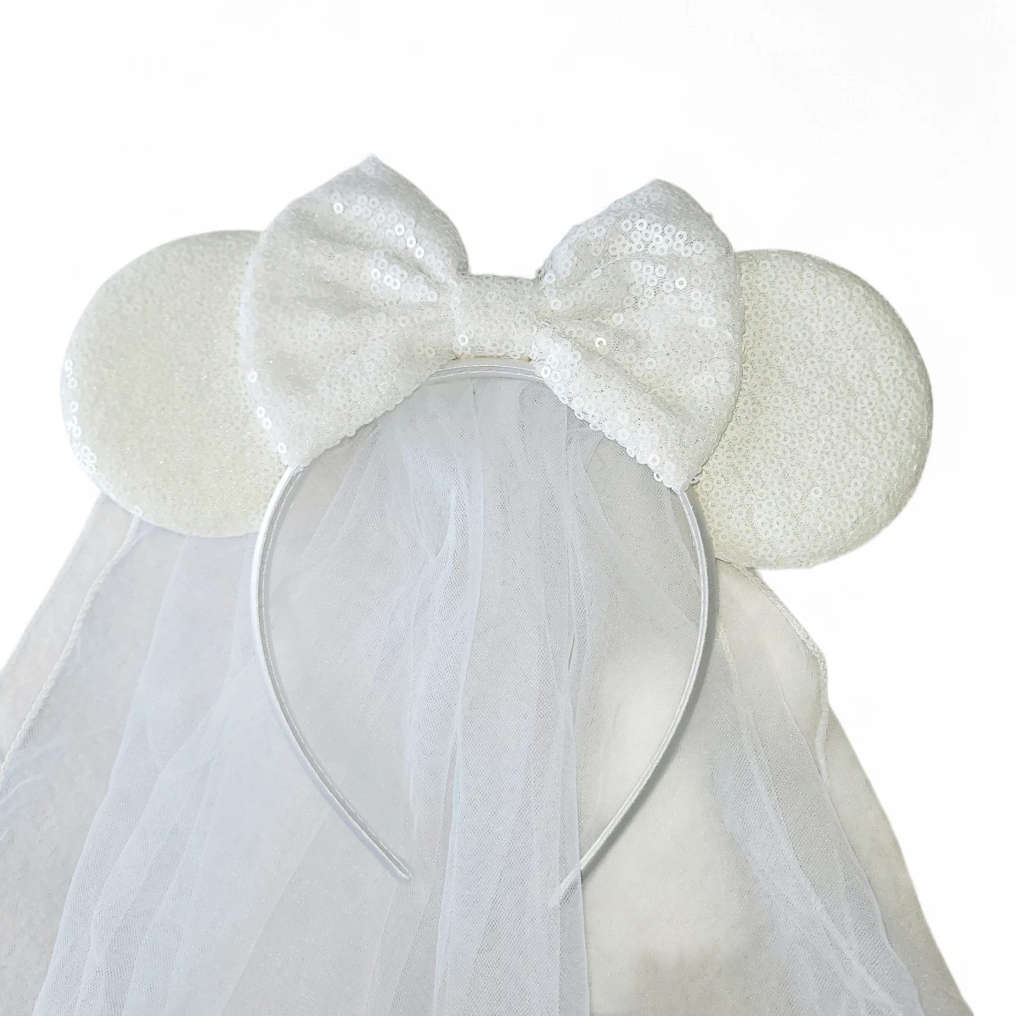 Minnie/Mickey Mouse Ears - Bridal Headband Veil - photo 3