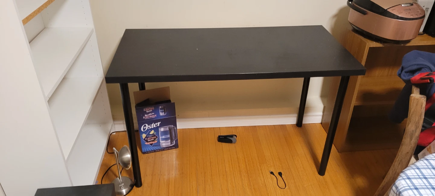 Black Rectangular Desk