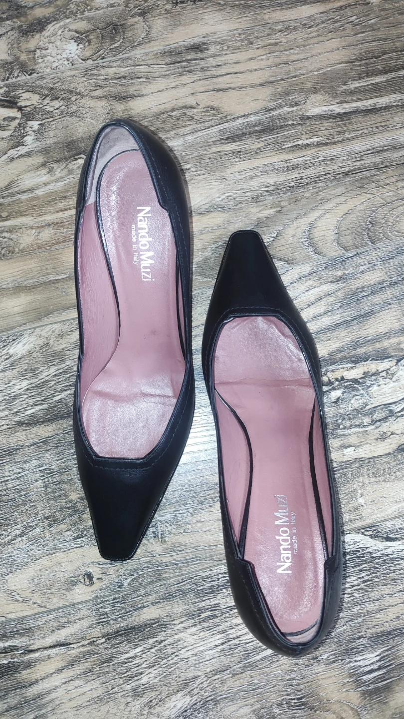 Nando Muzi Black Heels - Size 38.5