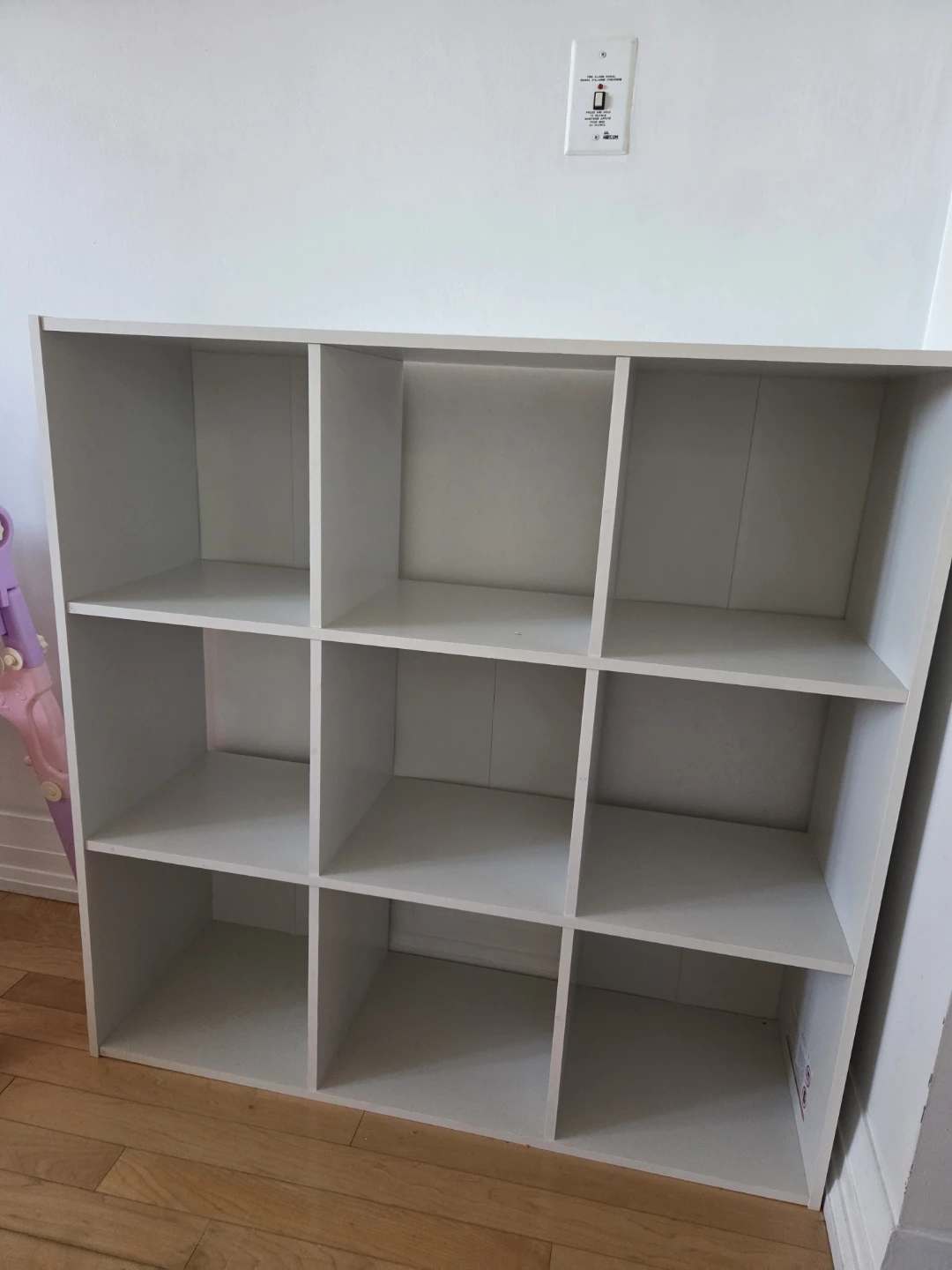 White 9-Cube Storage Unit