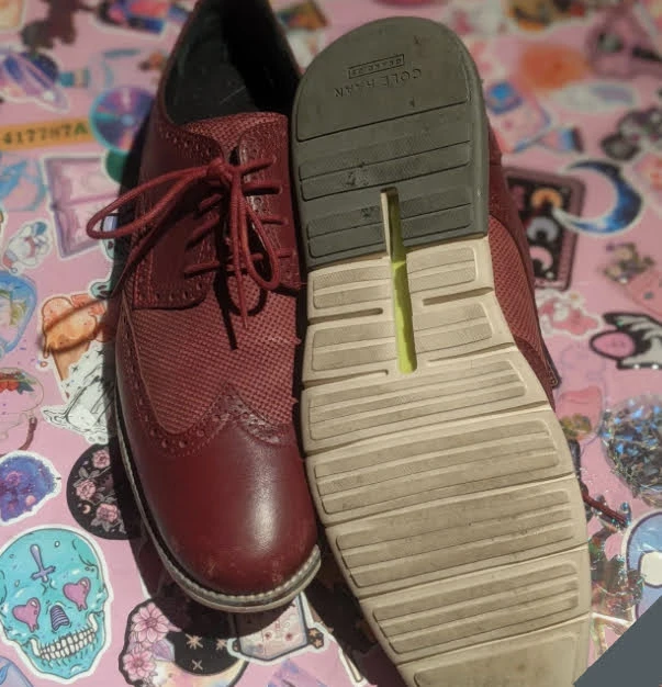 Cole Haan "Grand.OS" Wingtip Brogues - Burgundy - photo 2