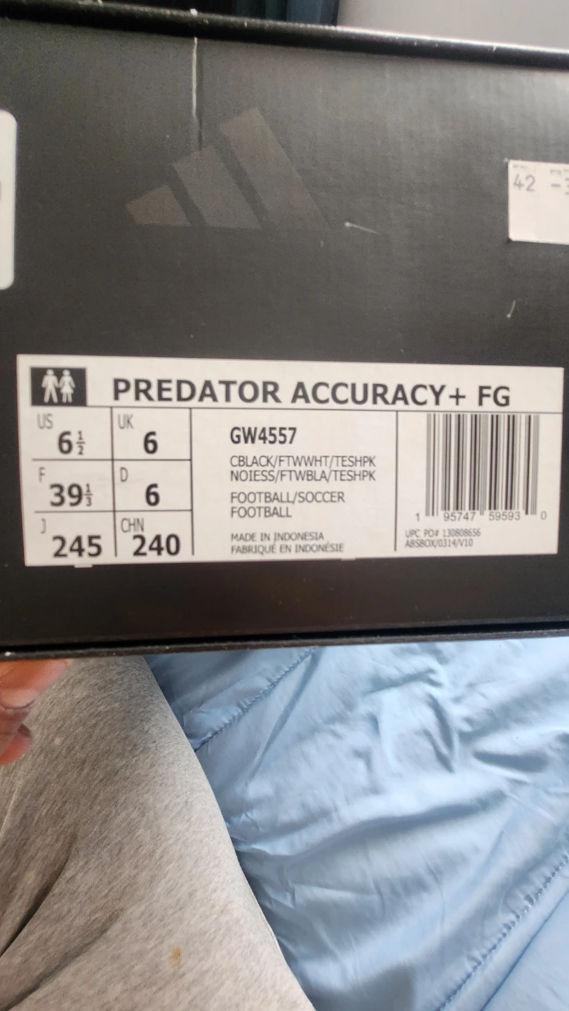 Adidas Predator Accuracy+ FG Soccer Cleats Black/Pink - photo 3