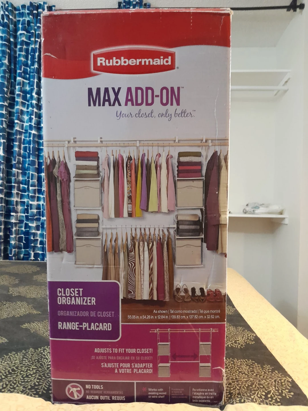 Rubbermaid brand new Closet organizer for Sale