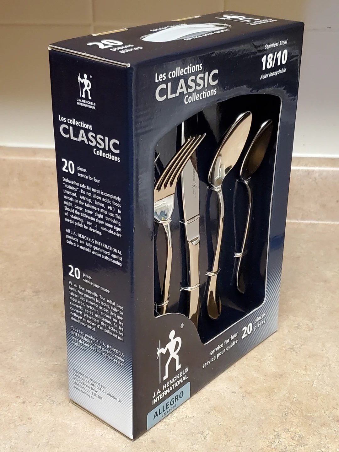 J.A. Henckels Allegro 20-Piece Flatware Set –Stainless Steel - photo 3