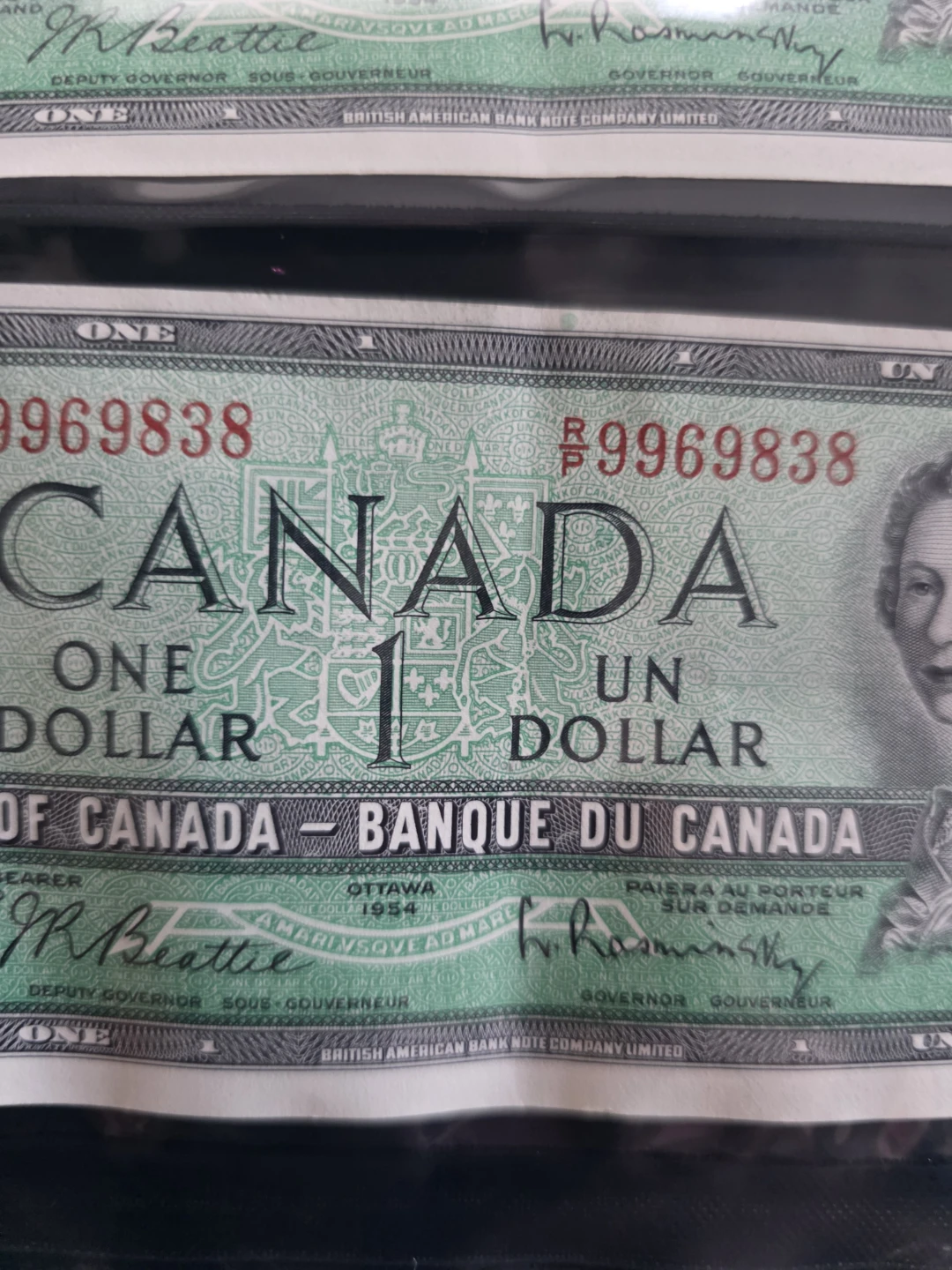 1954 x 2 and 1 1967 Canadian One Dollar Bill - photo 5