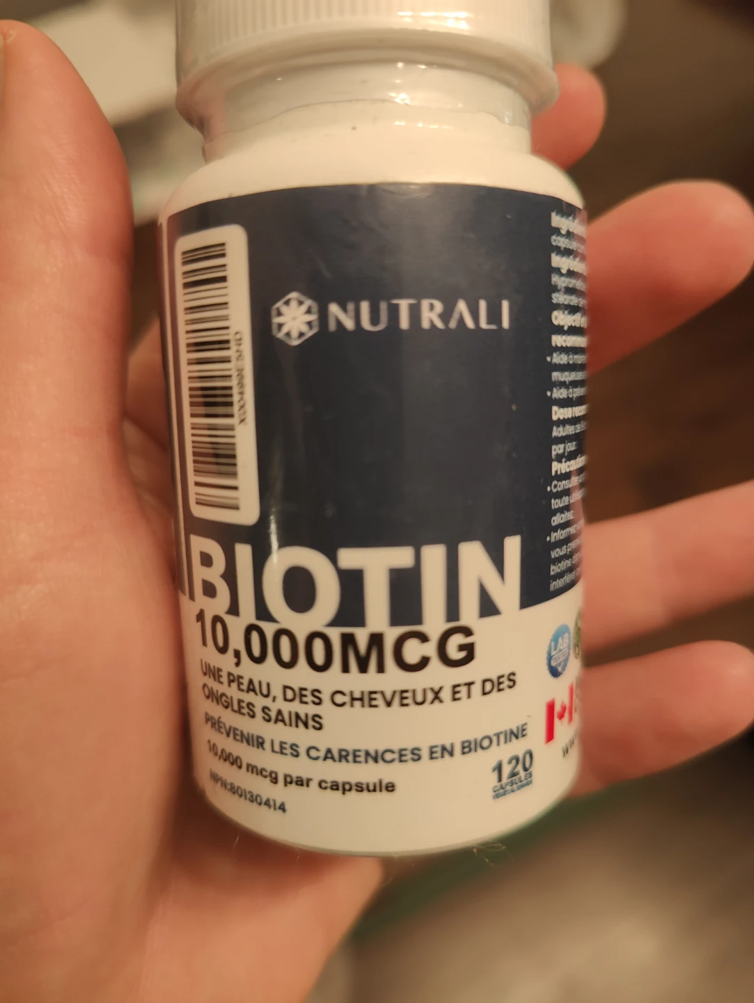 Nutrali Biotin 10,000 mcg Supplement