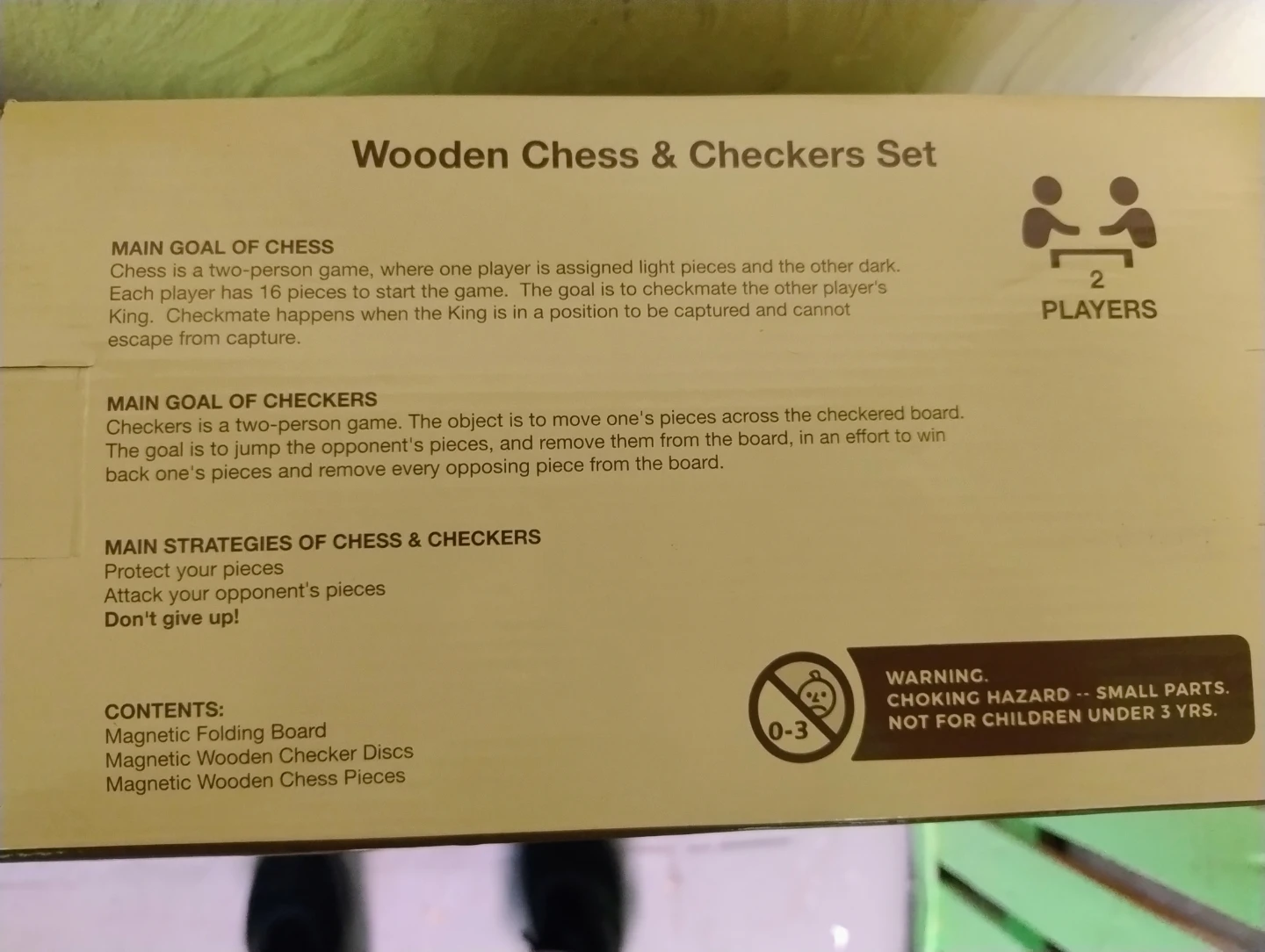 Wooden Chess & Checkers Set - photo 4