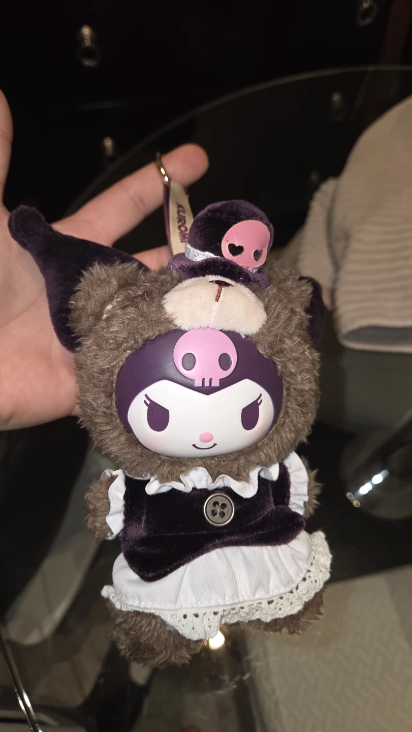 Kuromi Plushie Keychain - photo 2