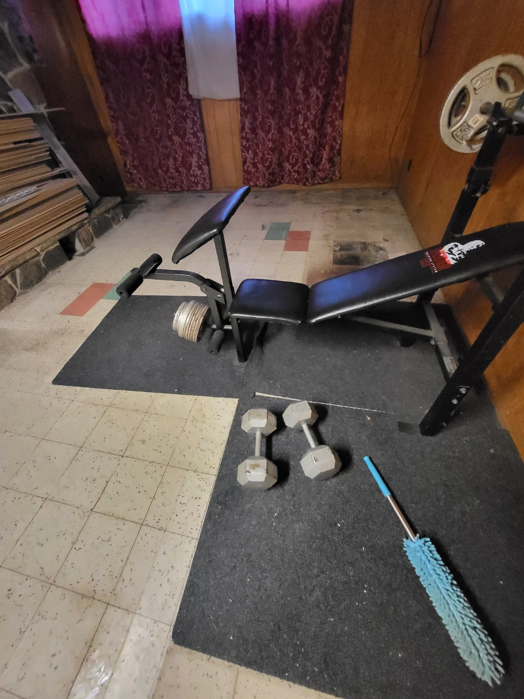 Weight Bench and Barbell Set - photo 2