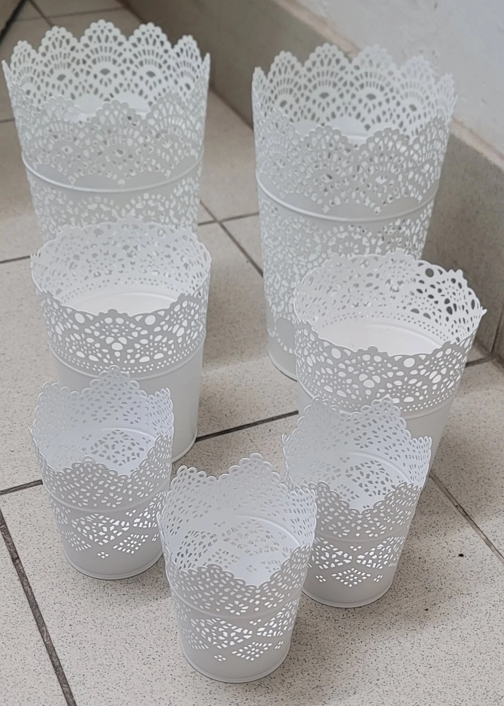 Ikea Skurar Plant Pots - Set of 6