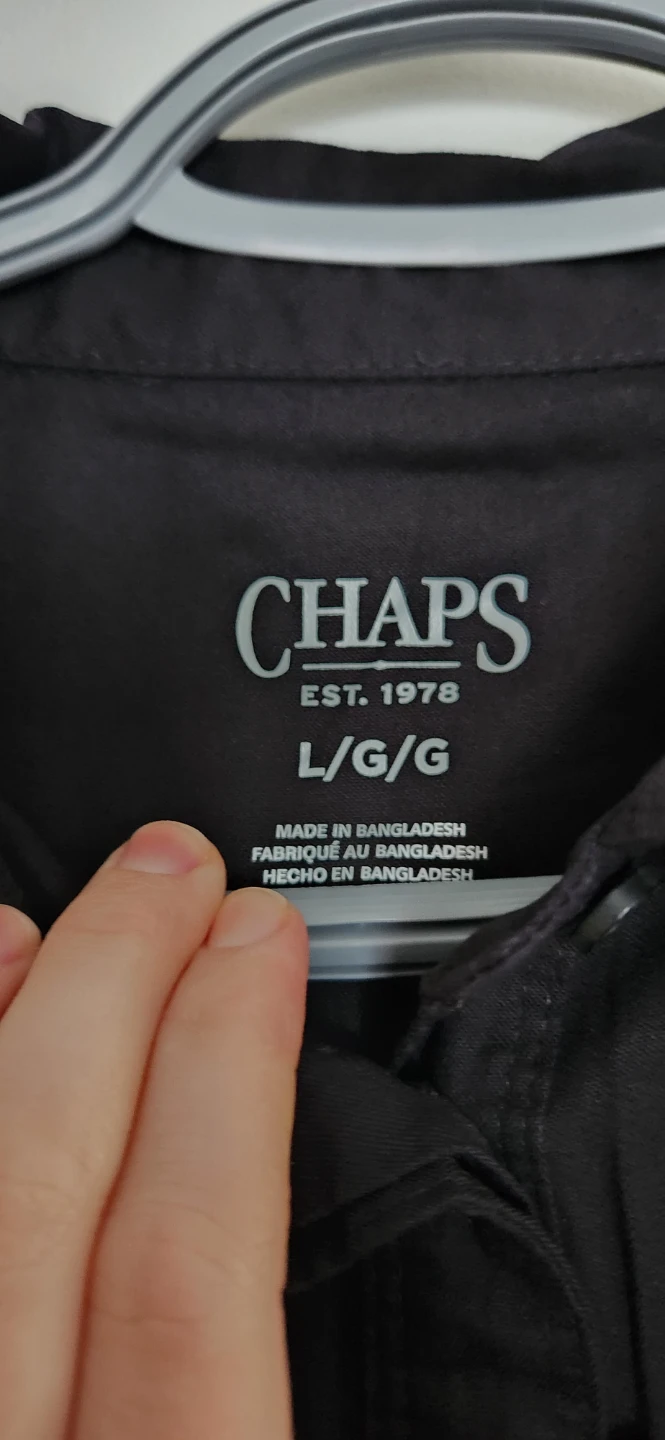 Chaps Black Shirt Dress Size L - photo 2
