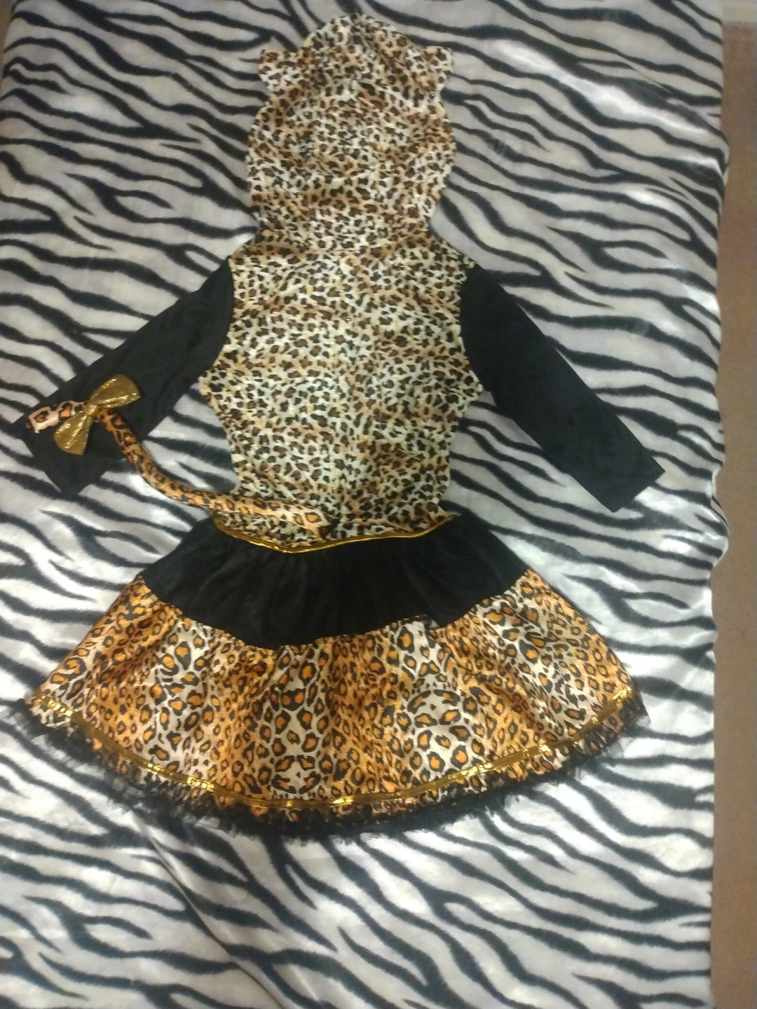 Leopard Print Costume Dress with Gloves - photo 3