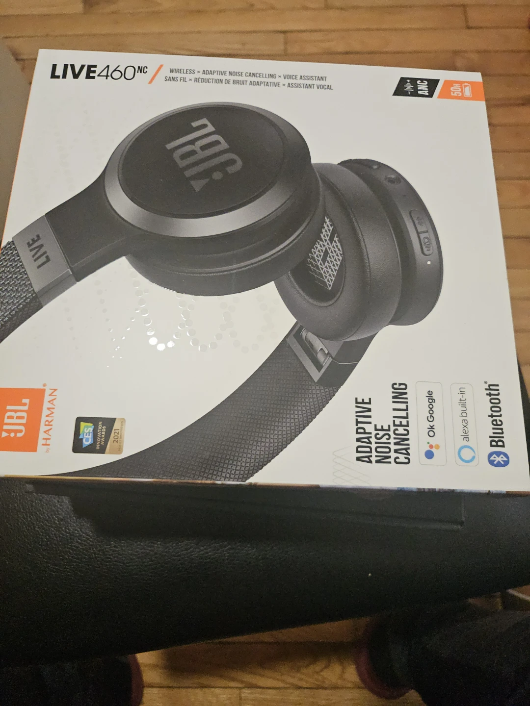 JBL LIVE460NC Wireless Headphones - Black