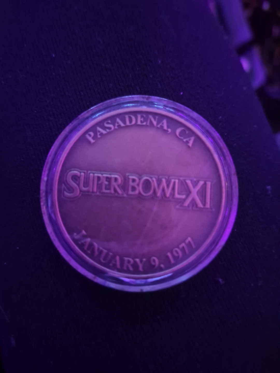 Super Bowl XI Raiders vs Vikings Coin - photo 2